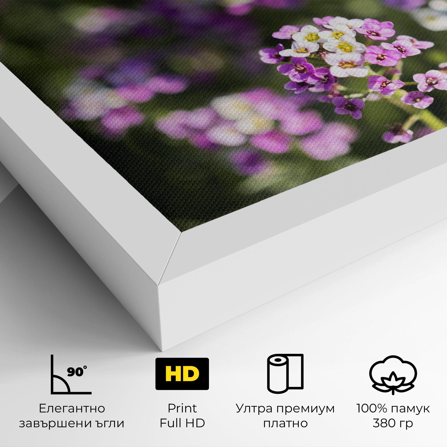 Картина на платно Wild Purple Field mockup 4