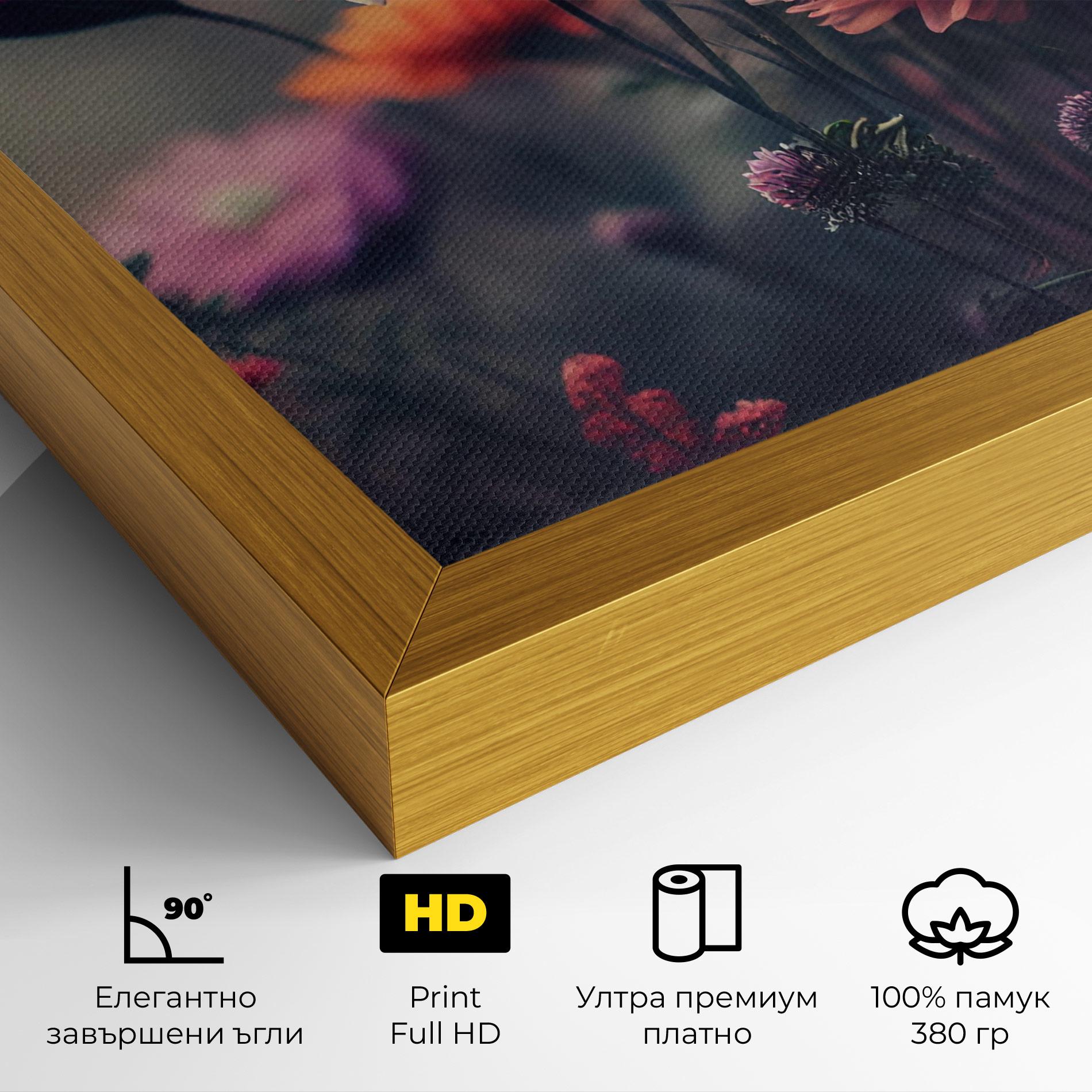 Картина на платно Beautiful Flower Garden mockup 4
