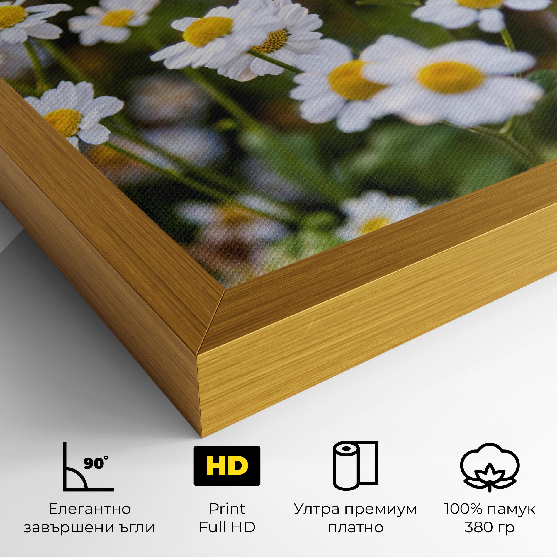 Картина на платно Flowers Garden mockup 4