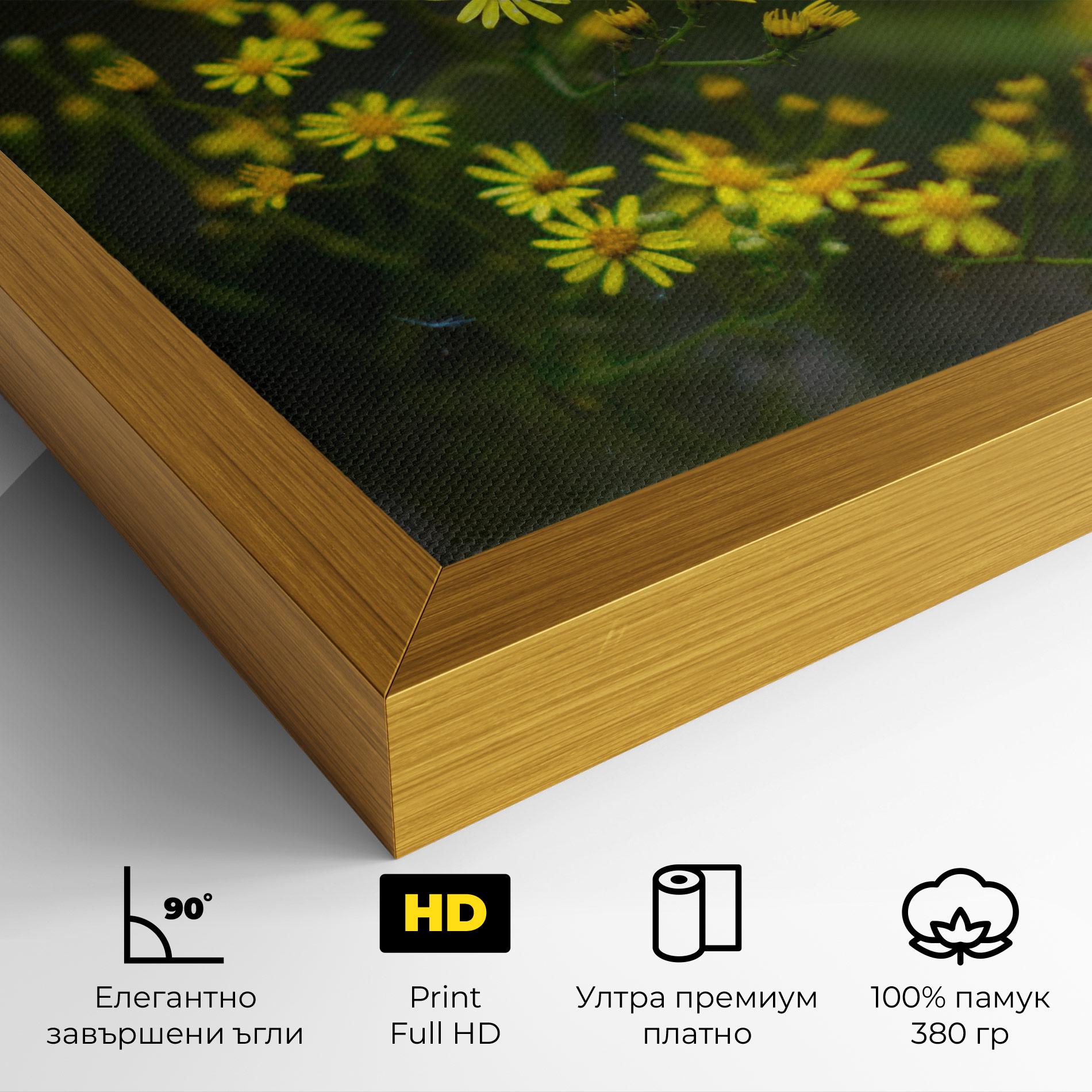 Картина на платно Small Wild Flowers mockup 4