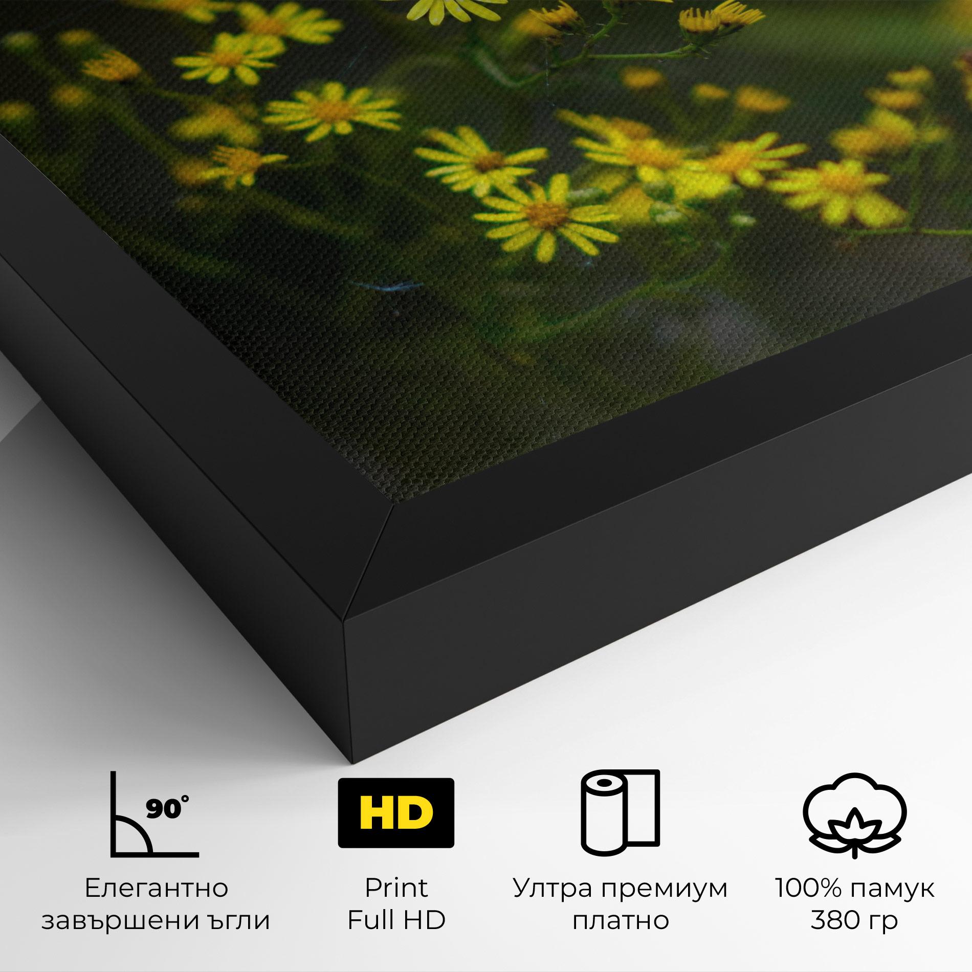 Картина на платно Small Wild Flowers mockup 4