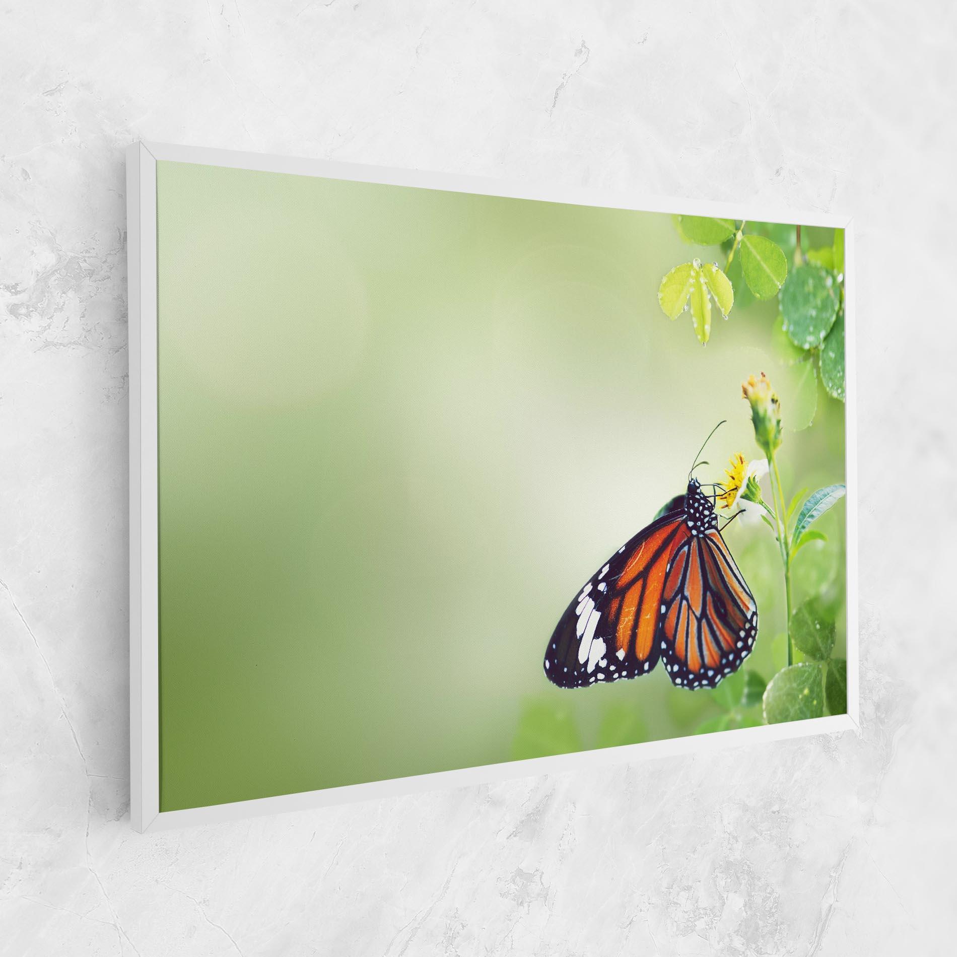 Картина на платно Butterfly Wild Plant mockup 1