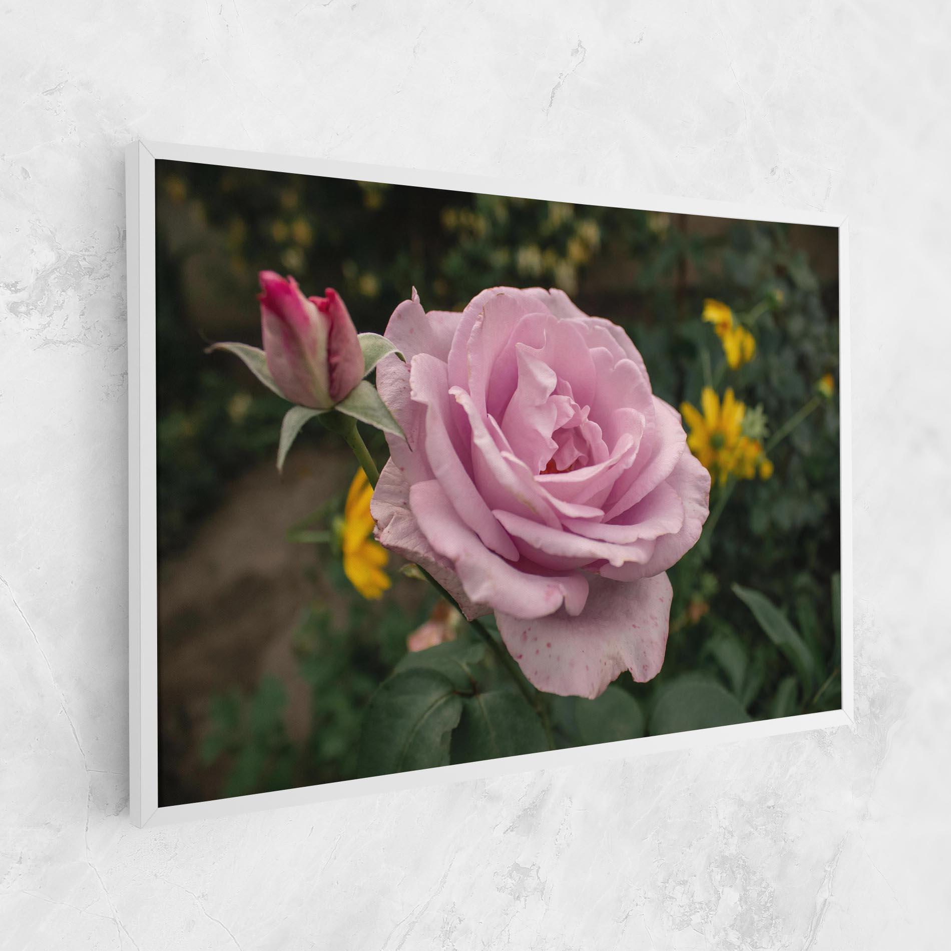 Картина на платно Garden Pink Rose mockup 1