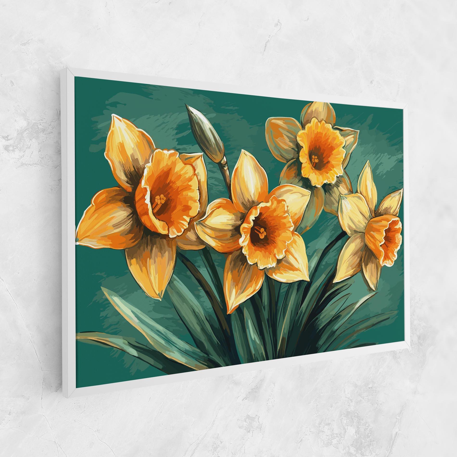 Картина на платно Yellow Wild Flower mockup 1