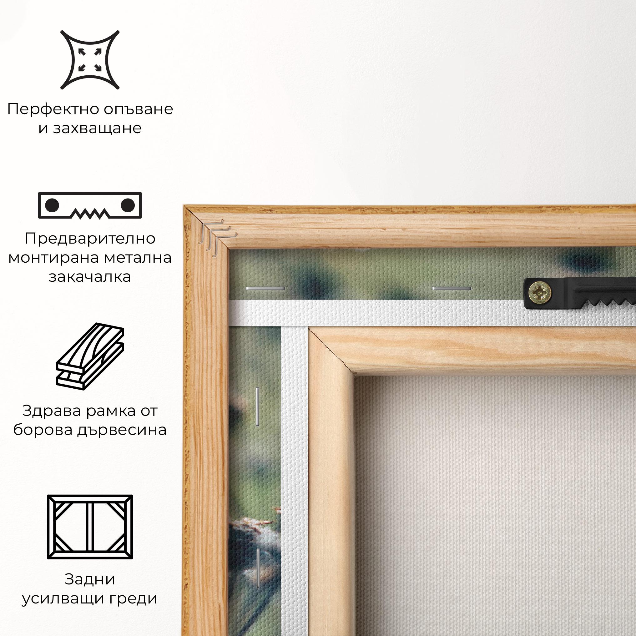 Картина на платно Dreamy Purple Flower mockup 5