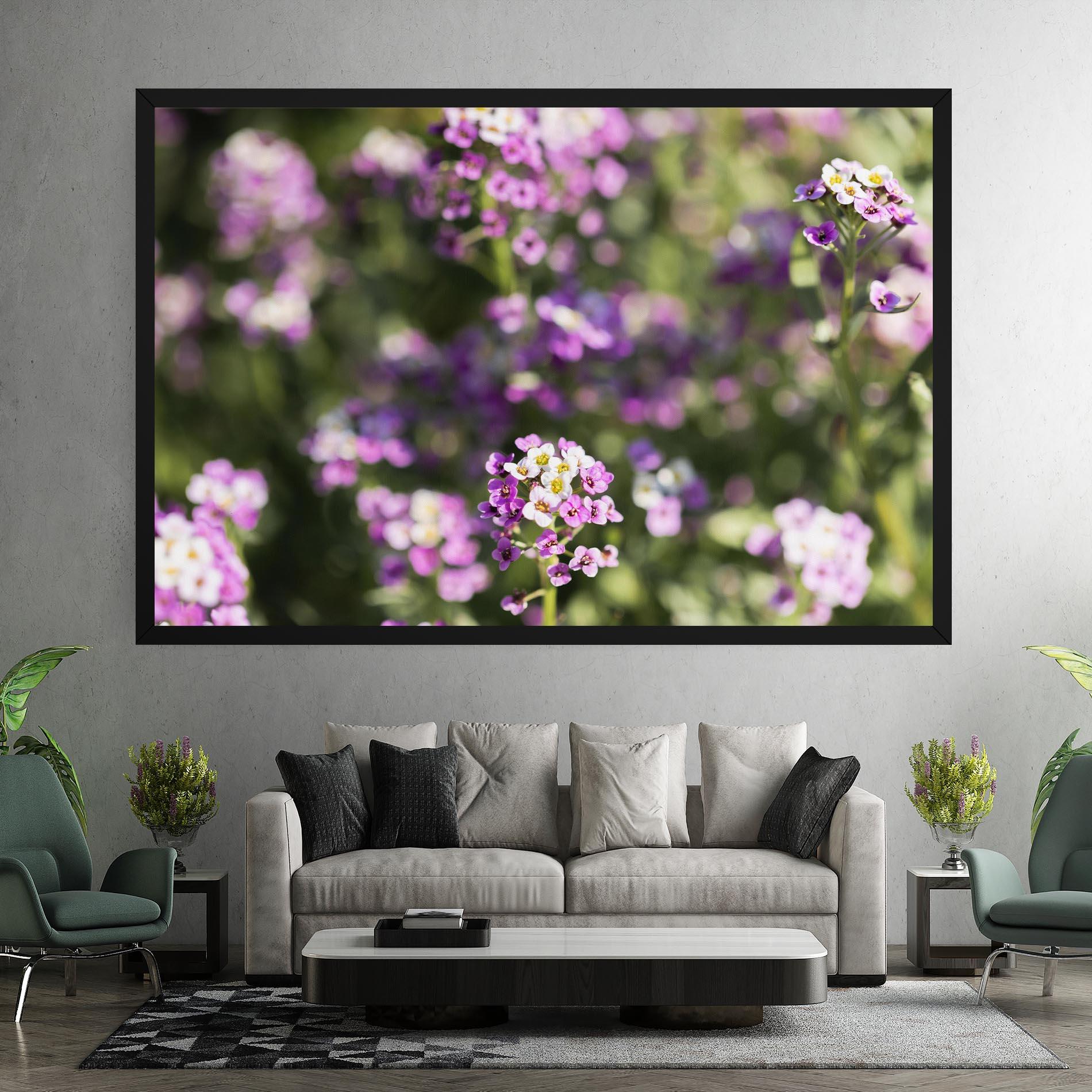 Картина на платно Wild Purple Field mockup 7