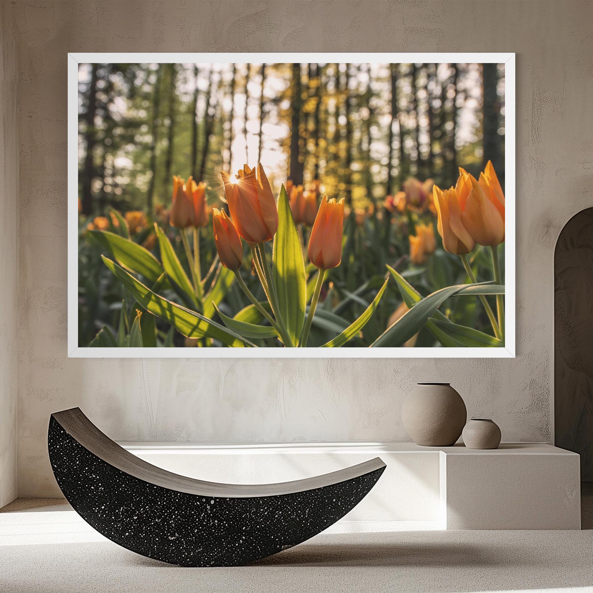 Картина на платно Forest Tulips mockup 8