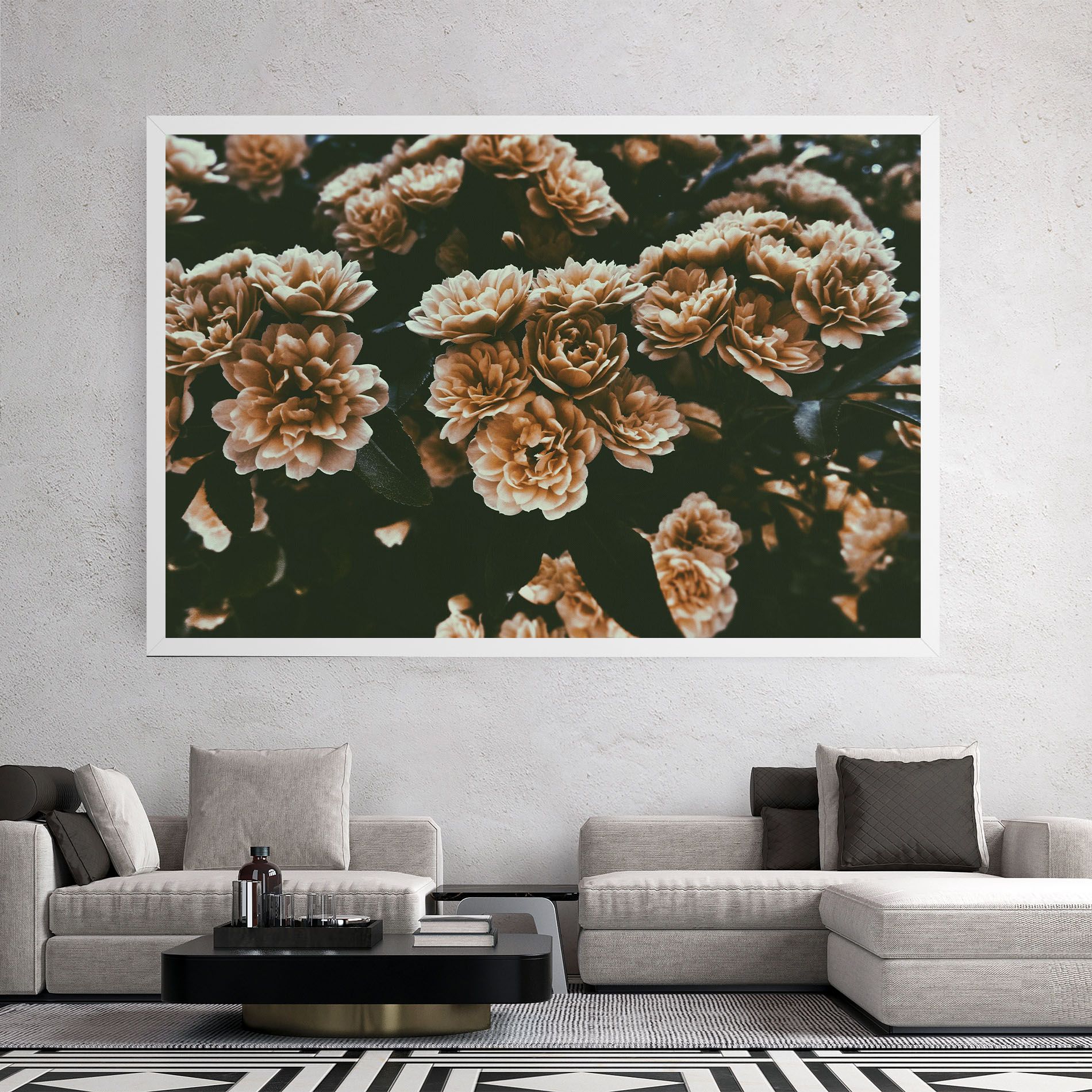 Wild Cream Flower mockup 2