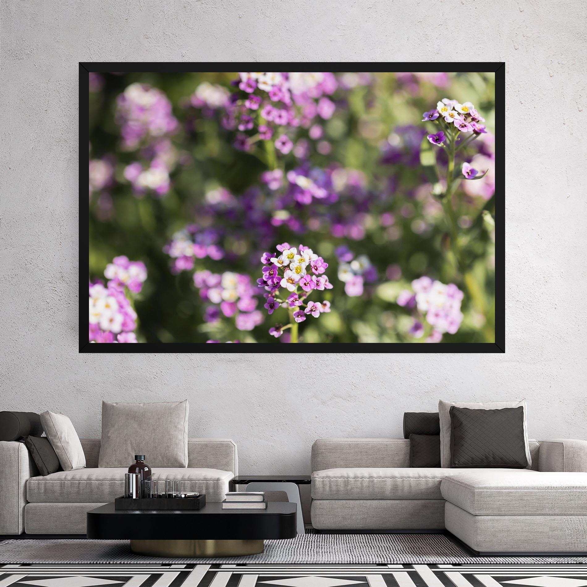 Картина на платно Wild Purple Field mockup 2