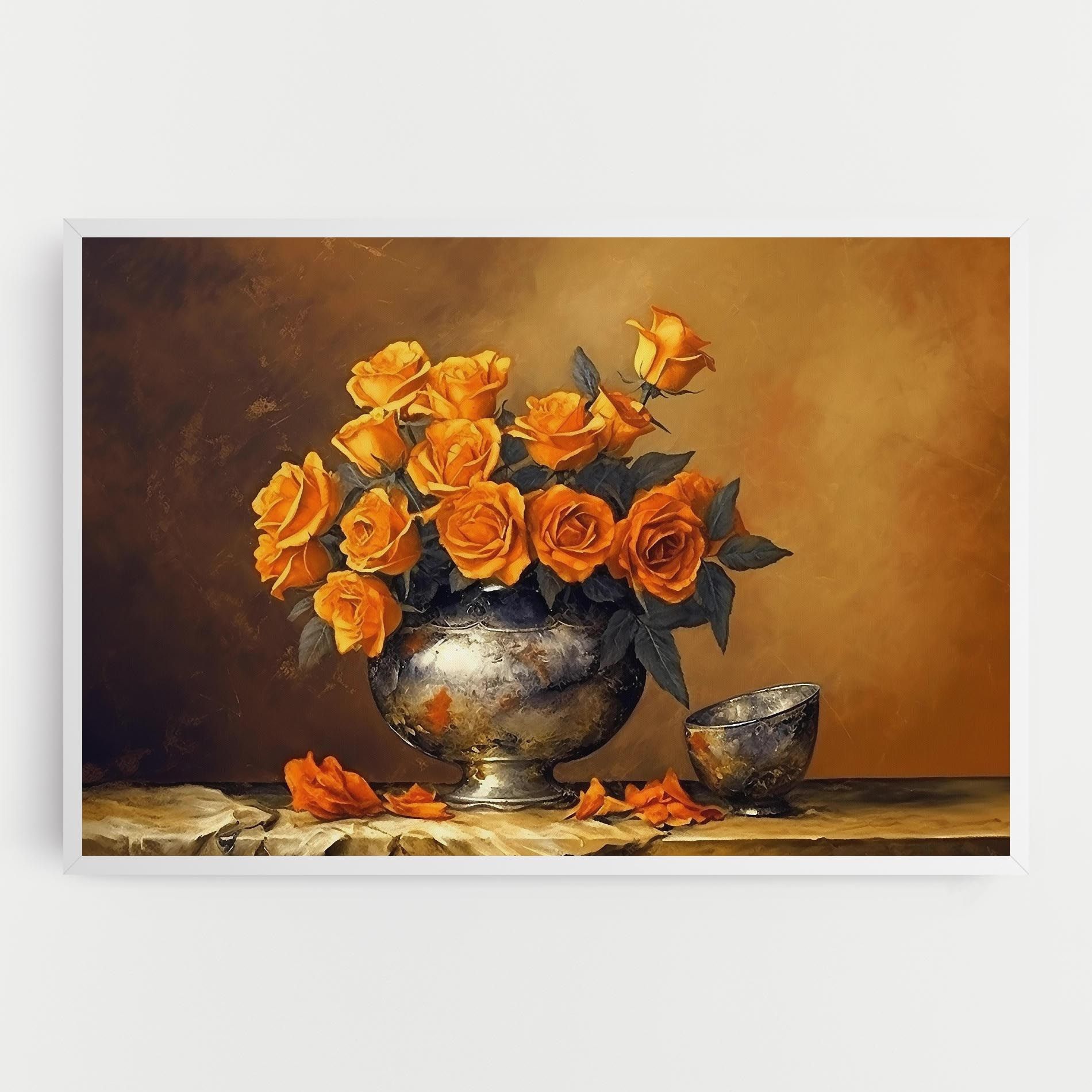 Orange Rose Vase mockup 0