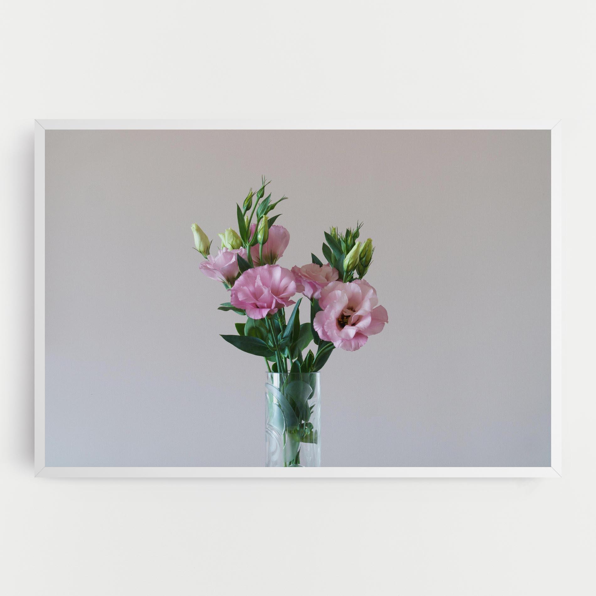 Картина на платно Pretty Pink Flower Vase mockup 0