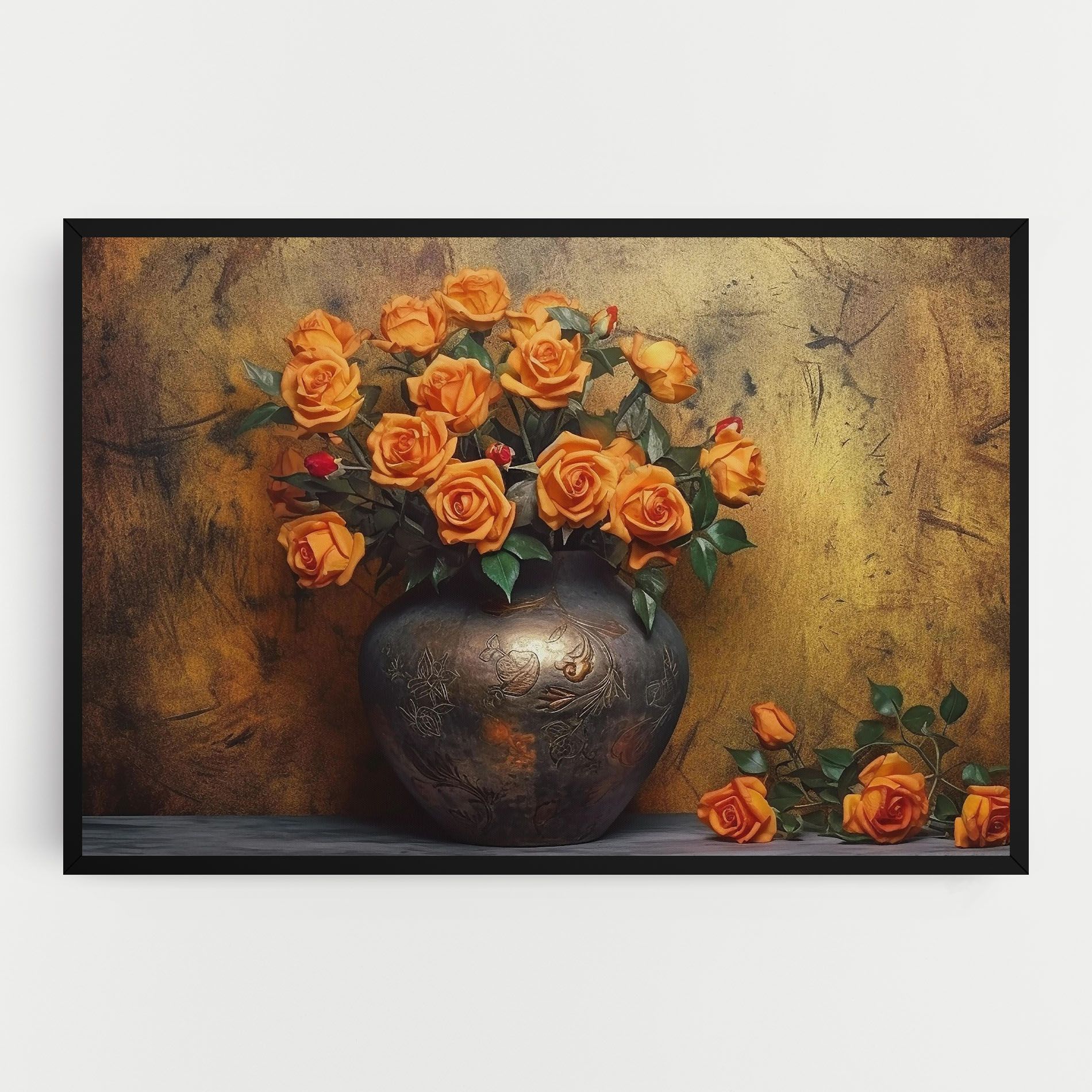Orange Vintage Vase mockup 0