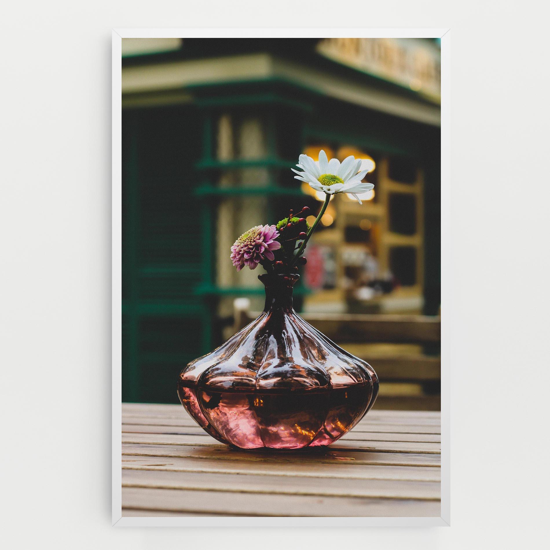 Картина на платно Pink Vase Flower mockup 0