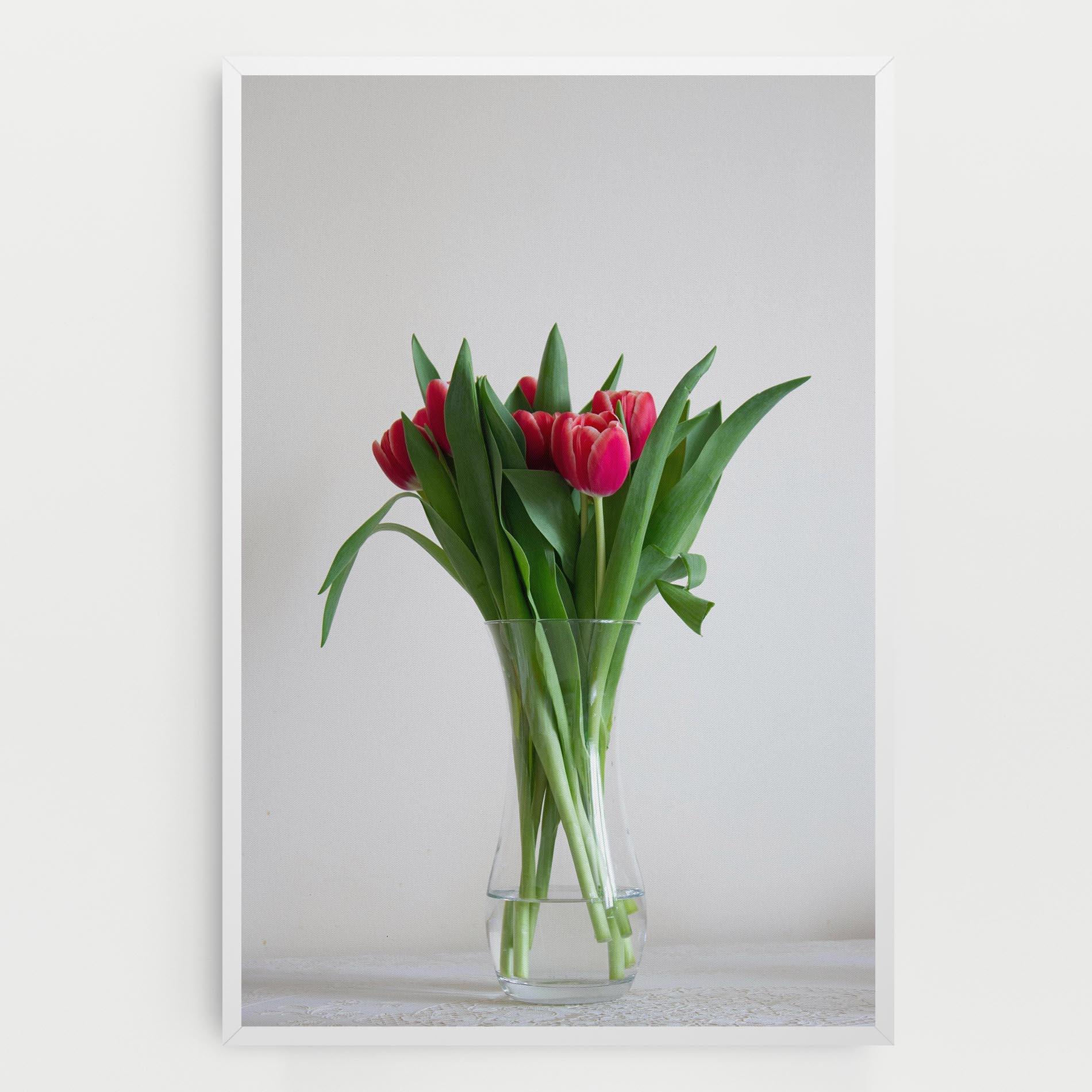 Картина на платно Pretty Tulips Vase mockup 0