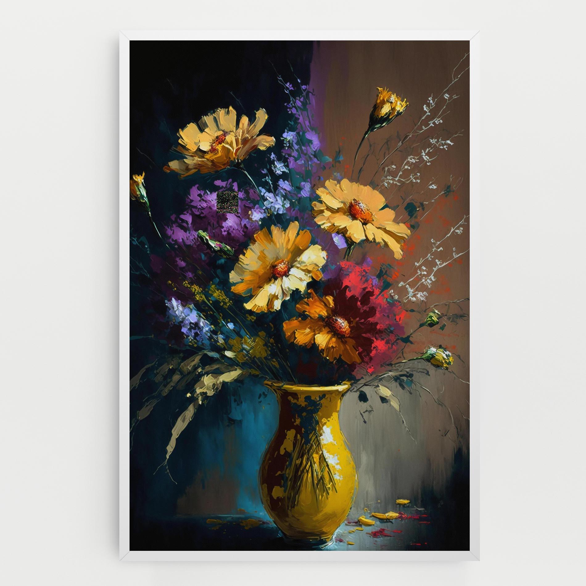 Картина на платно Yellow Art Vase mockup 0