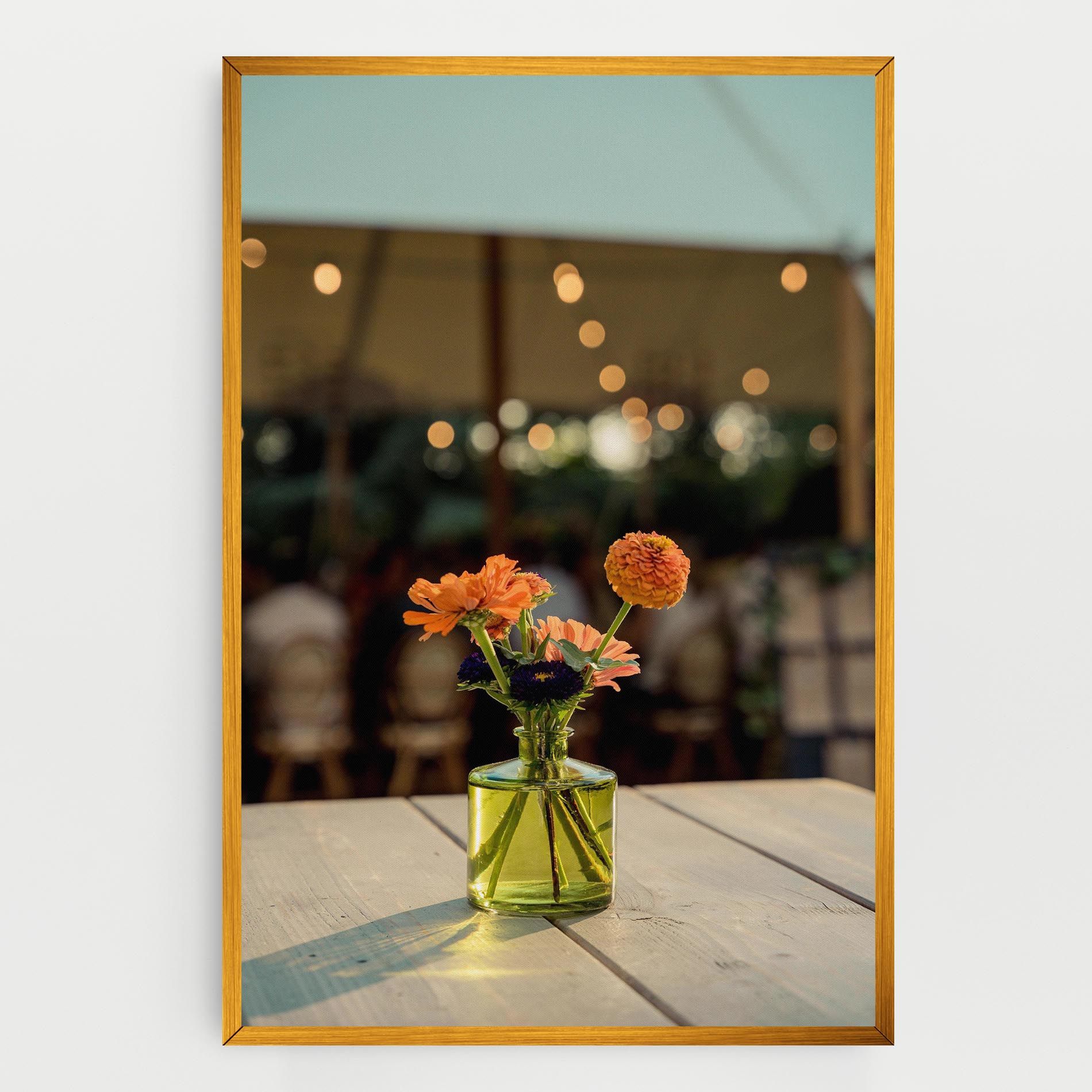 Orange Flowers Vase mockup 0