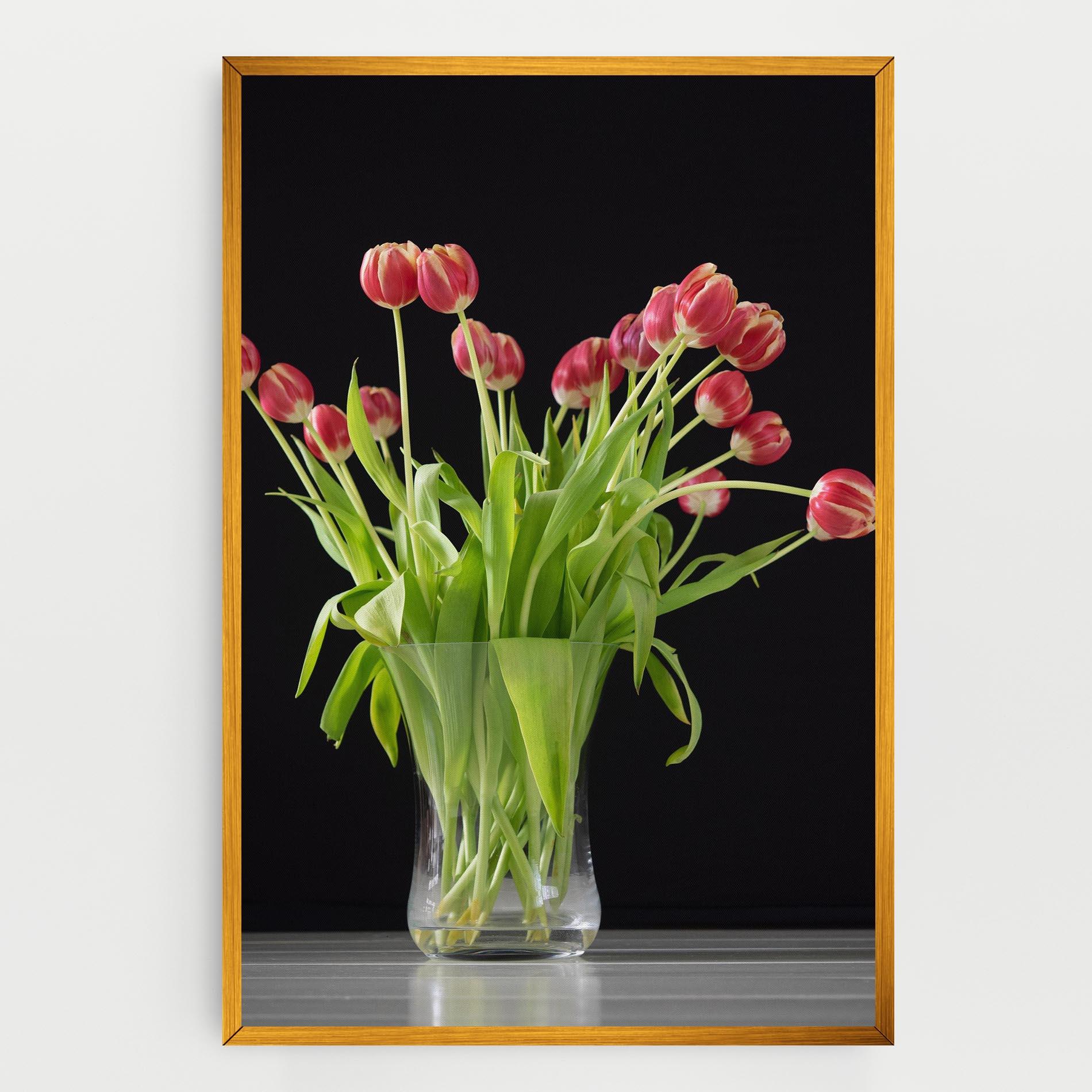 Картина на платно Tiny Tulips Vase mockup 0
