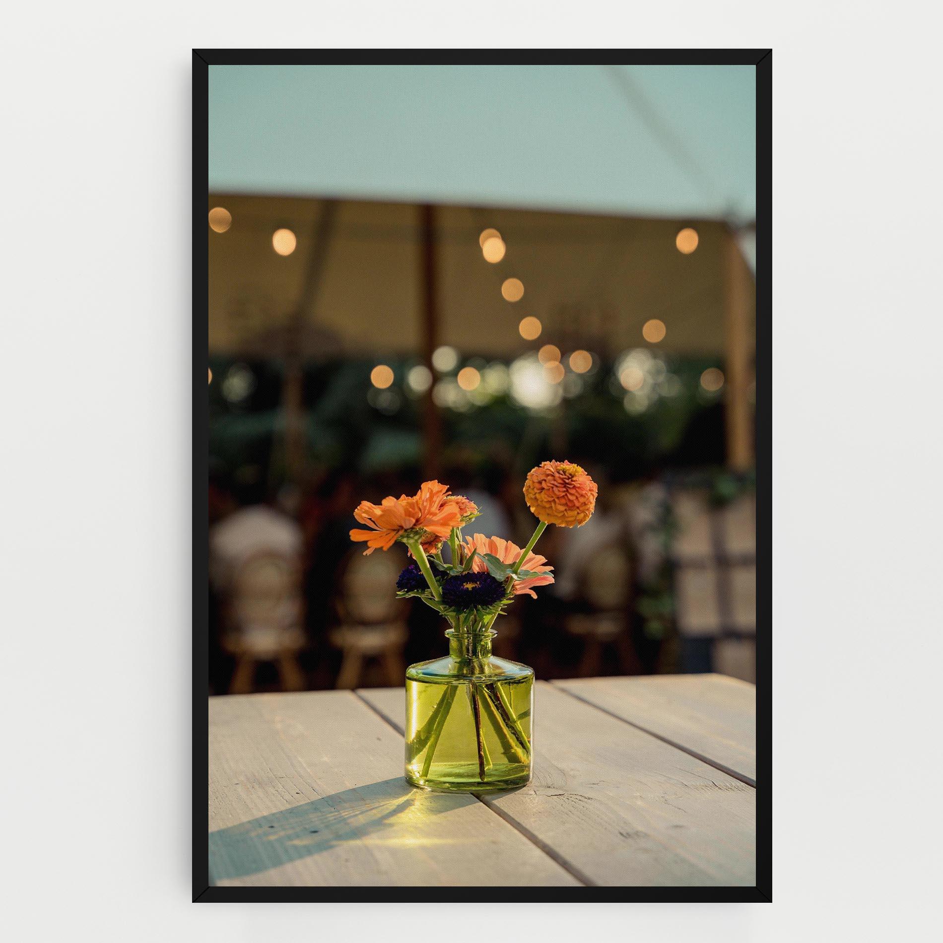 Картина на платно Orange Flowers Vase mockup 0
