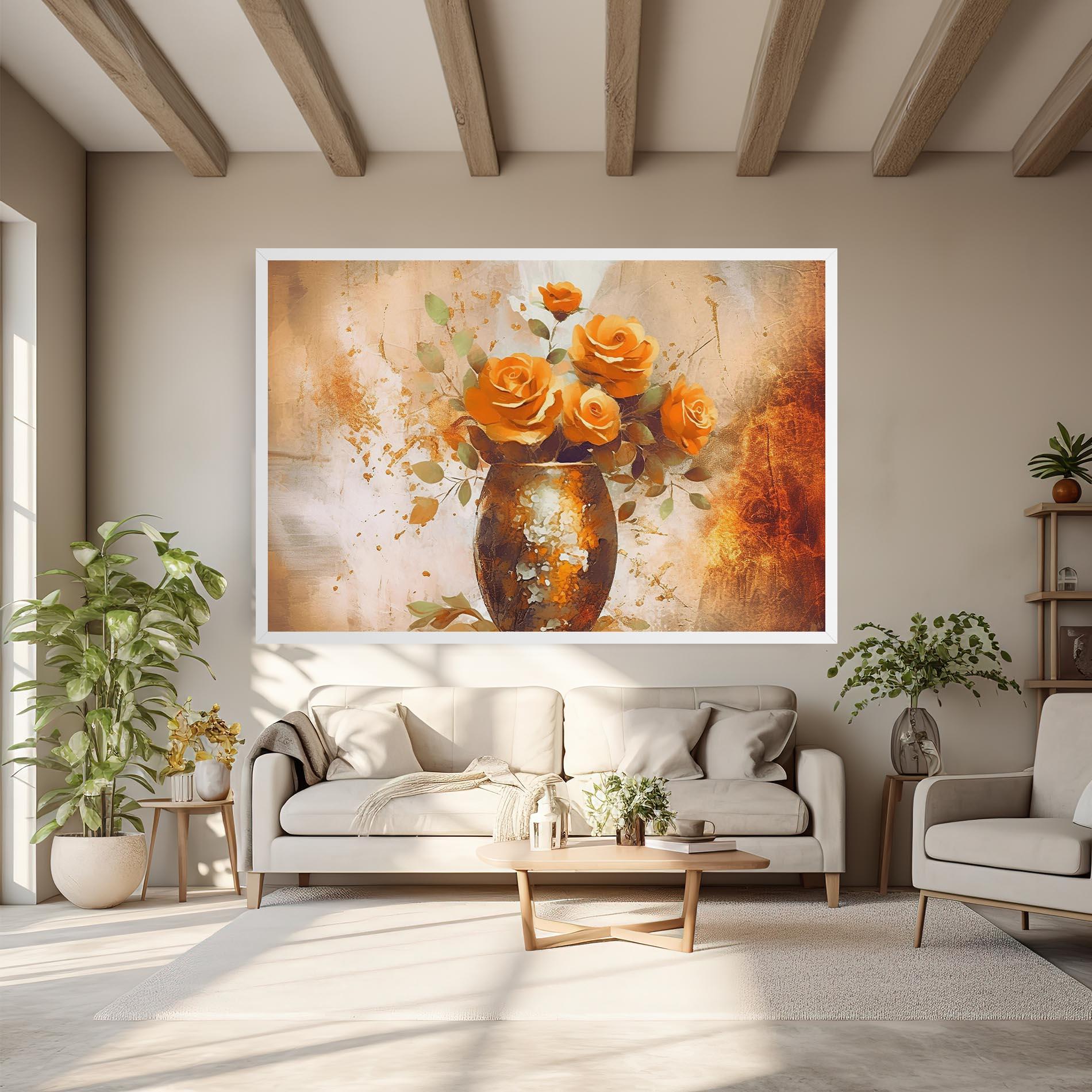Картина на платно Brown Vase Art mockup 6