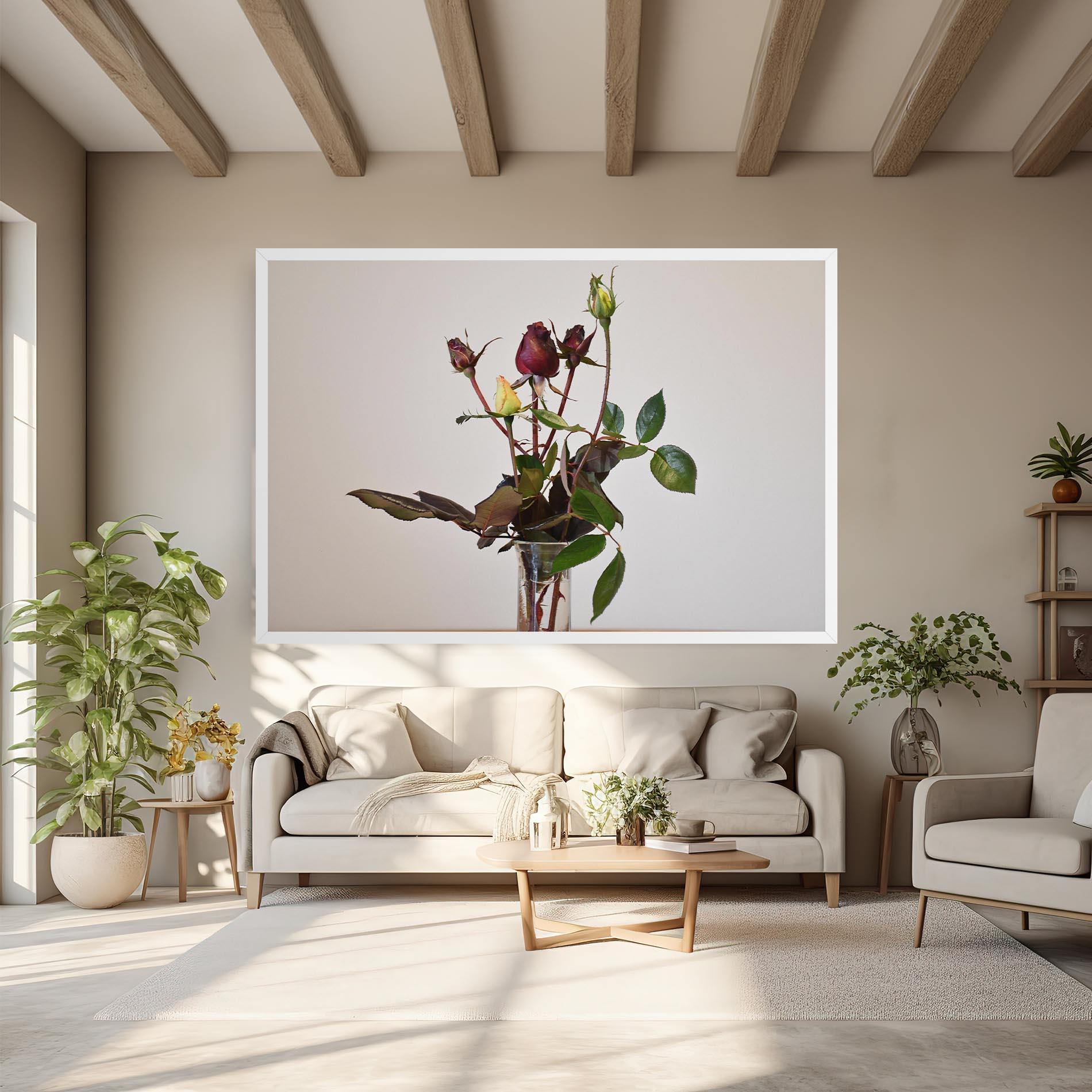 Картина на платно Roses Vase mockup 6