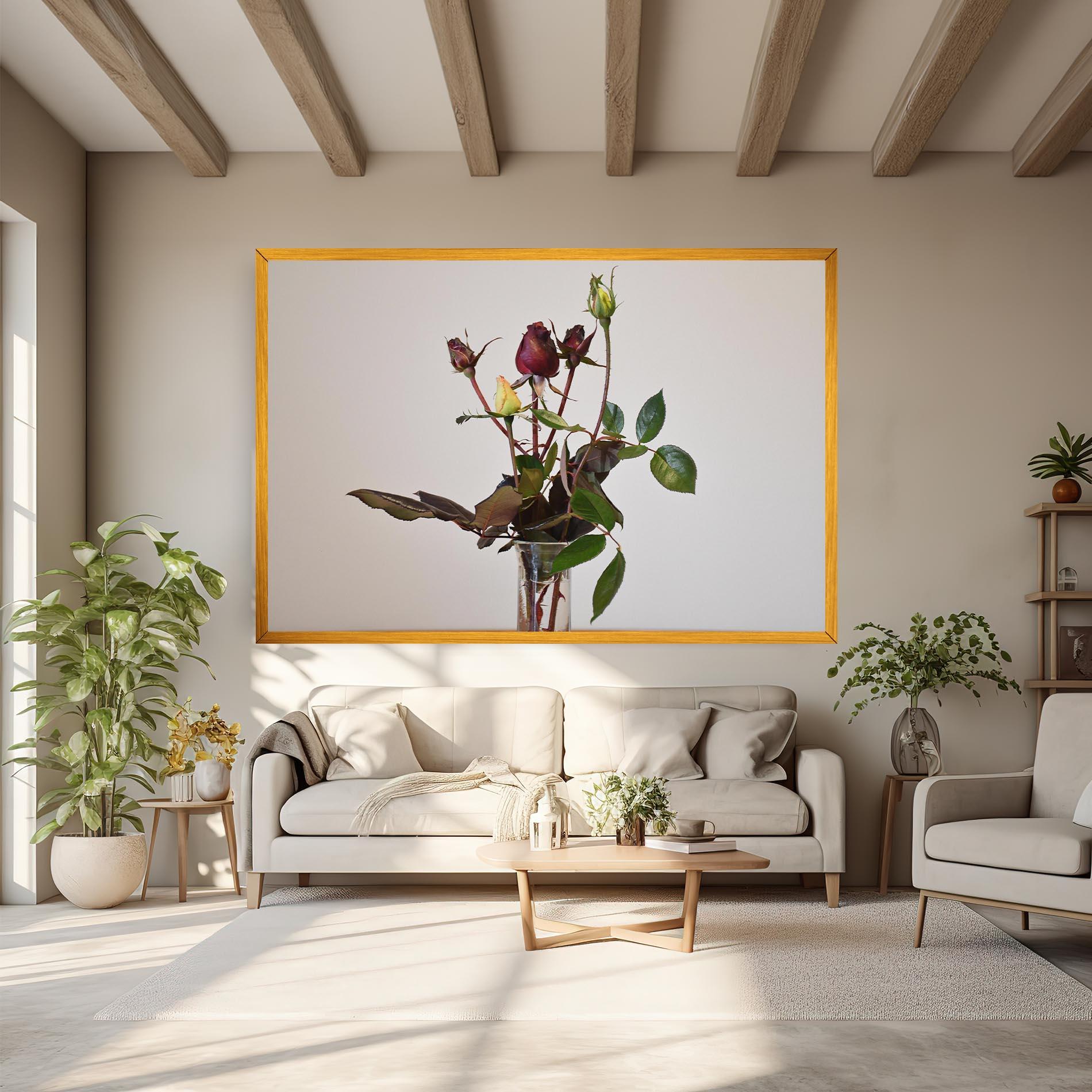 Картина на платно Roses Vase mockup 6