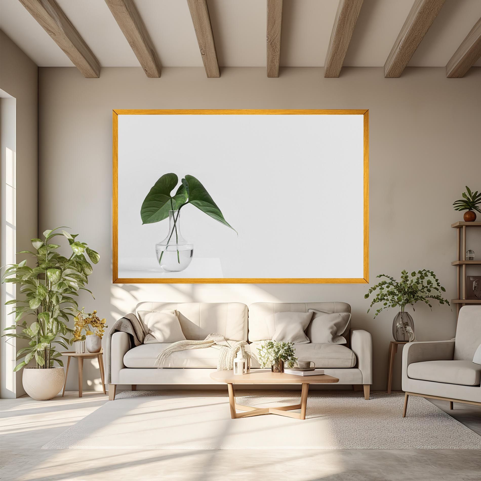 White Table Vase mockup 6