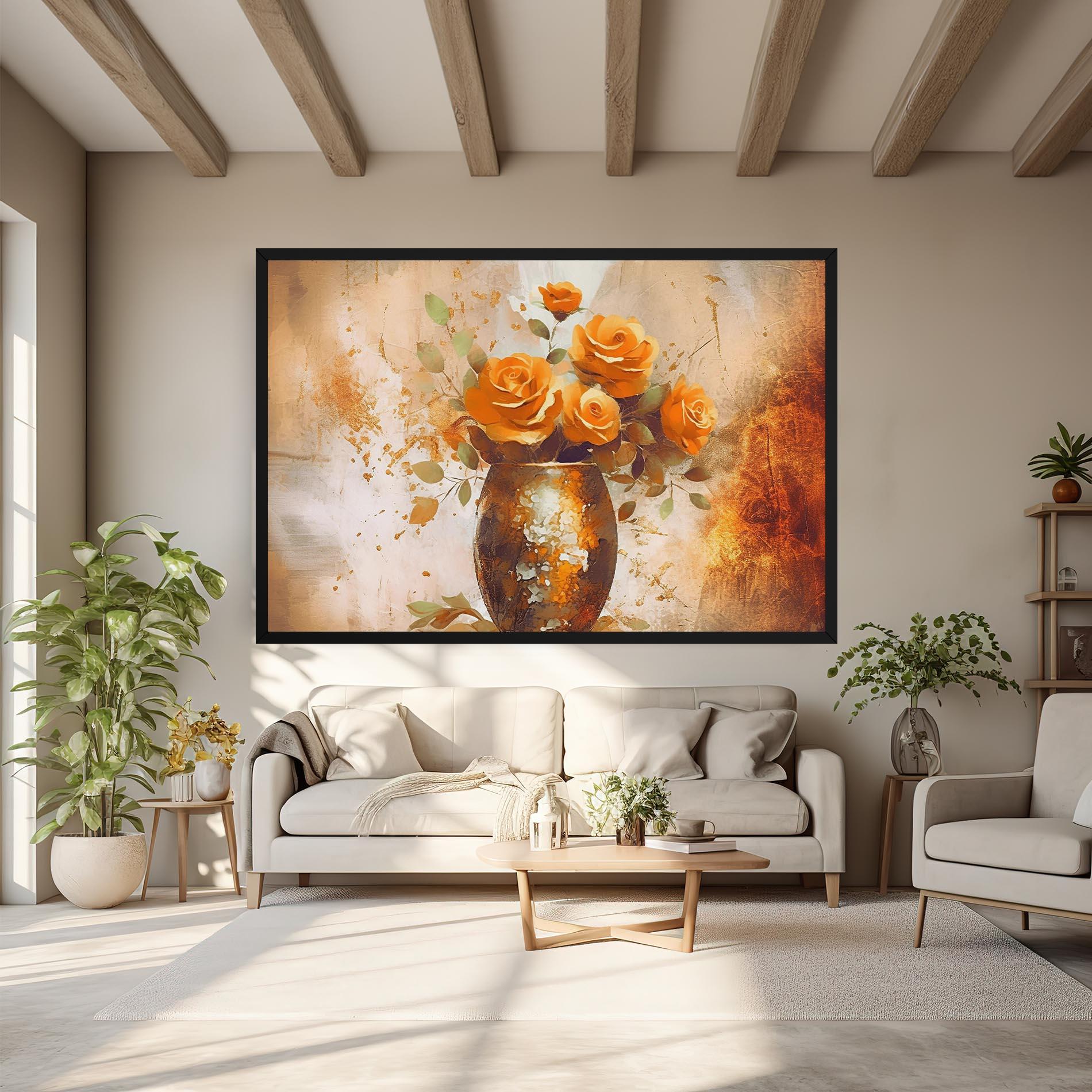 Картина на платно Brown Vase Art mockup 6