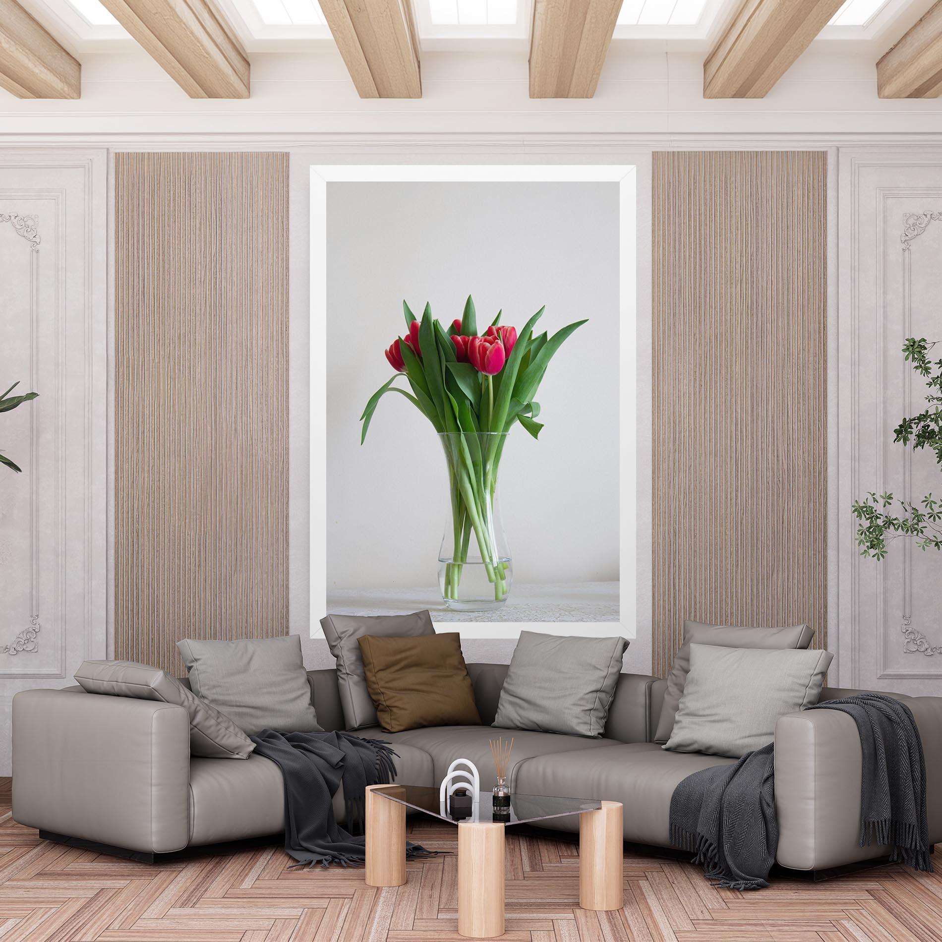 Картина на платно Pretty Tulips Vase mockup 6