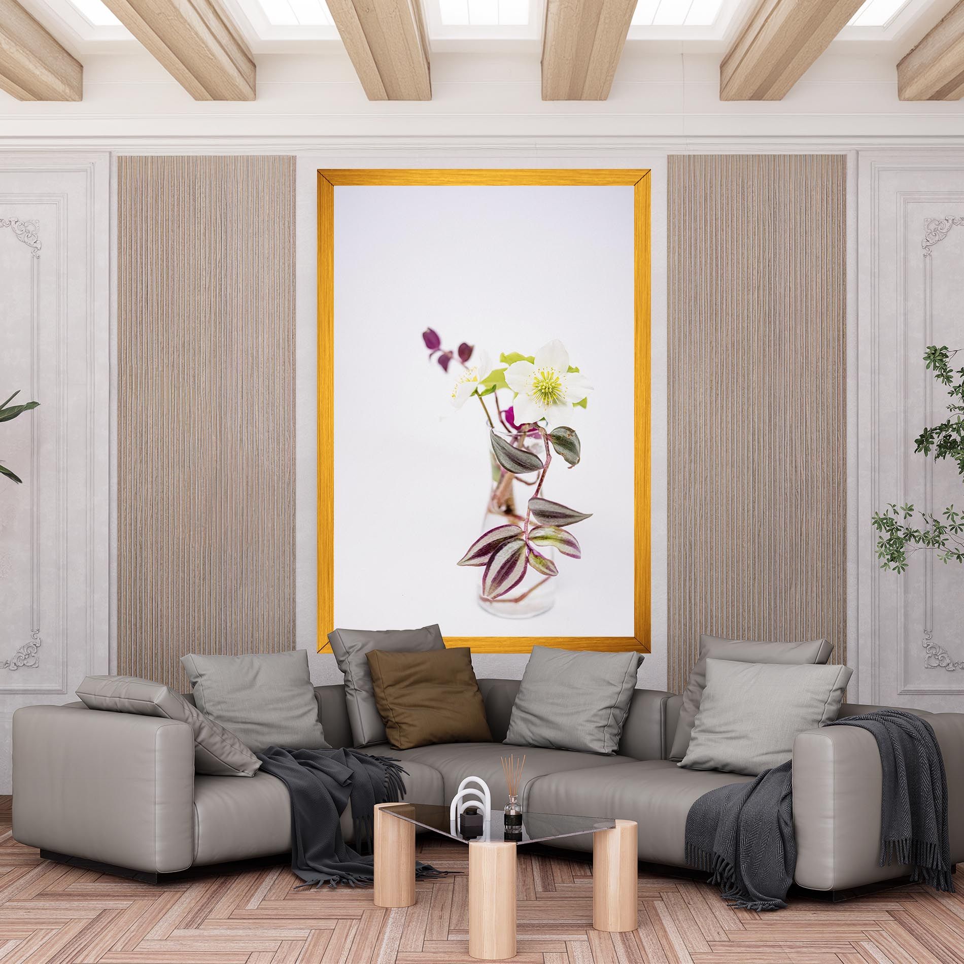 Pretty Leaf Vase mockup 6