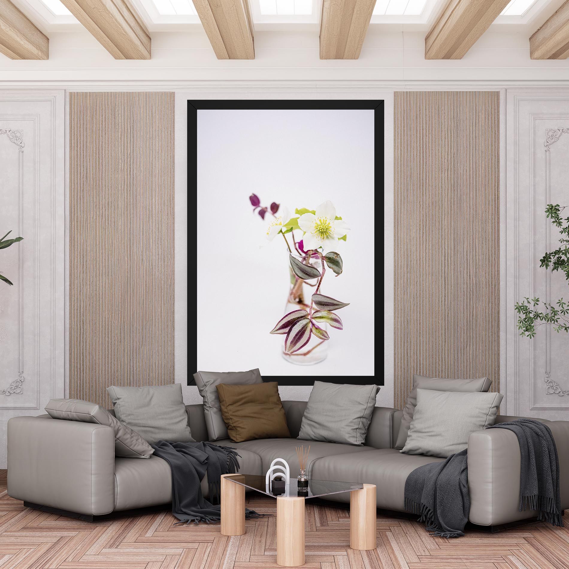 Pretty Leaf Vase mockup 6