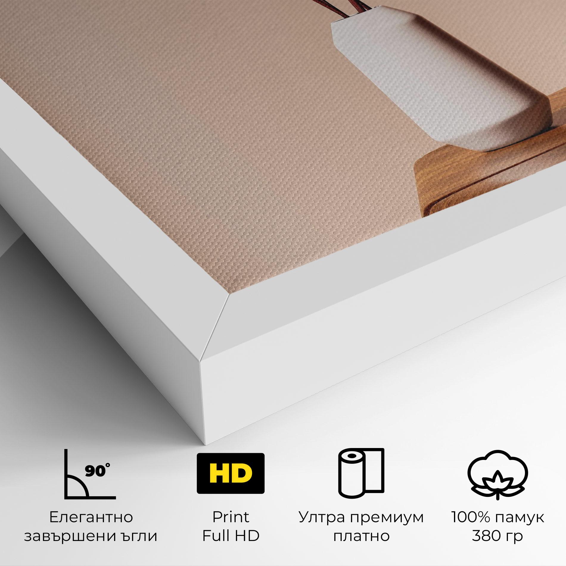 Картина на платно Pink Circle Vase mockup 4