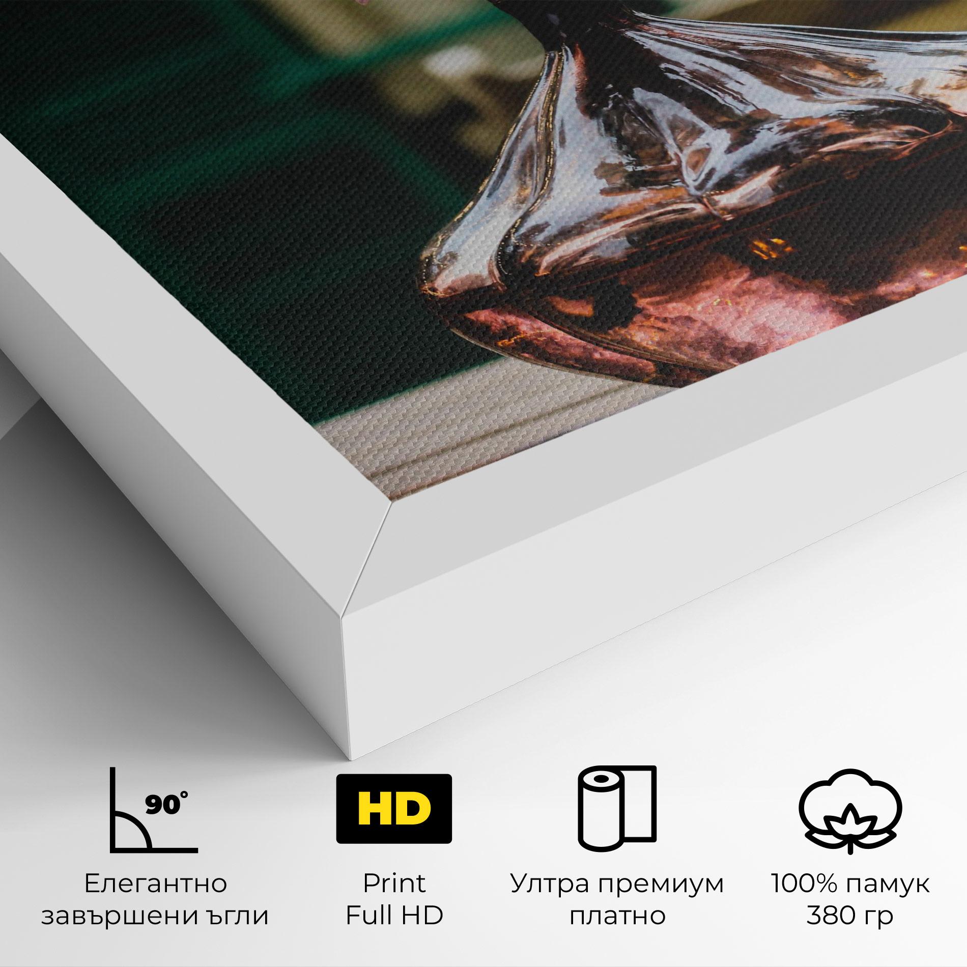 Картина на платно Pink Vase Flower mockup 4