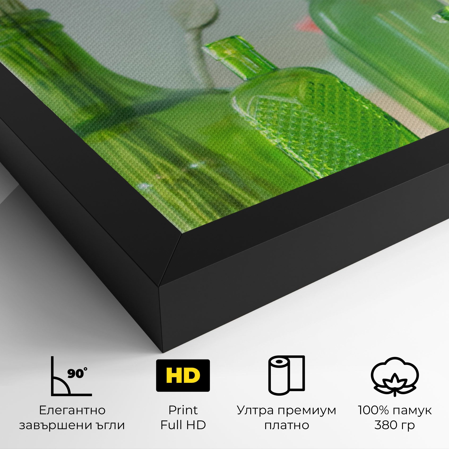 Green Vase Flowers mockup 4