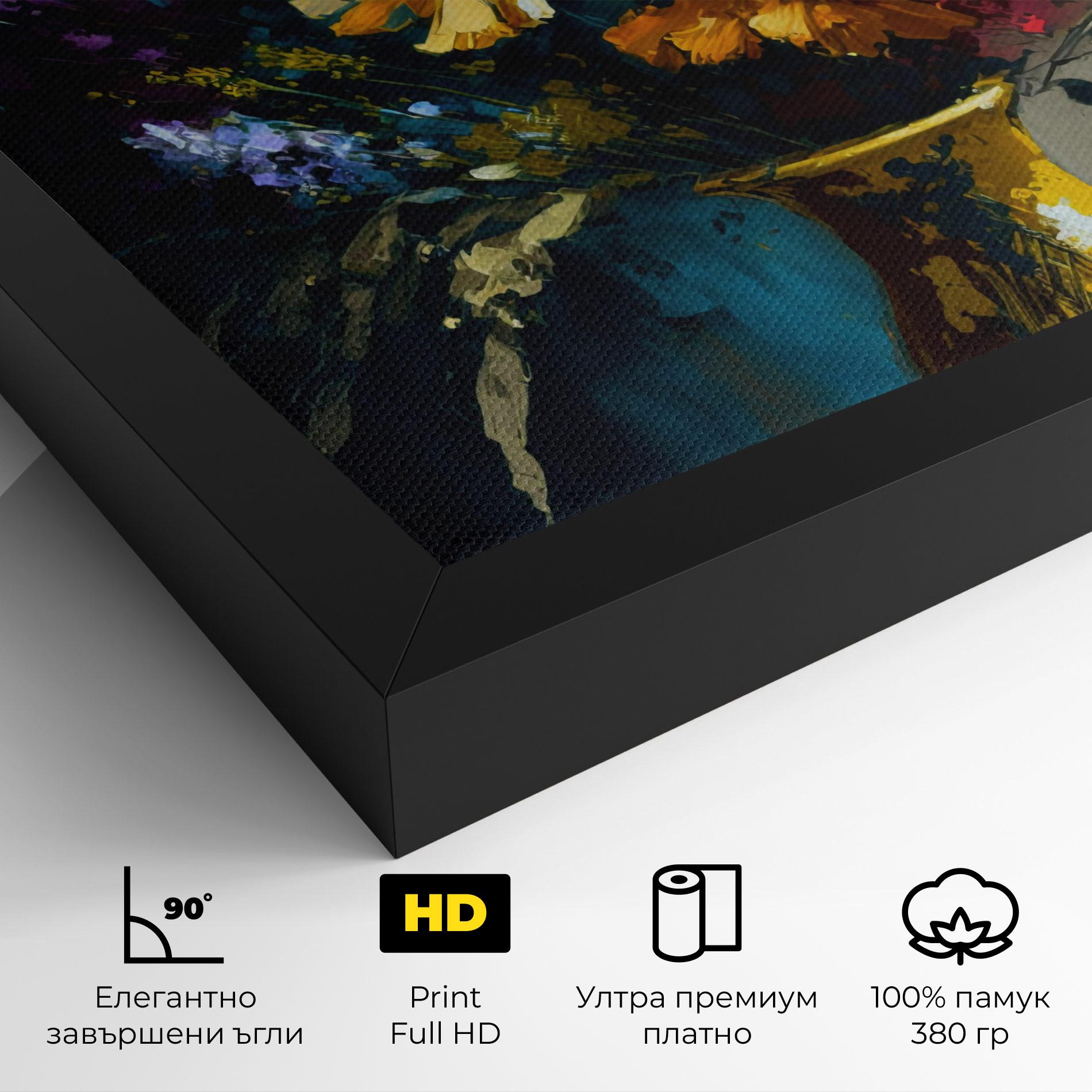 Картина на платно Yellow Art Vase mockup 4
