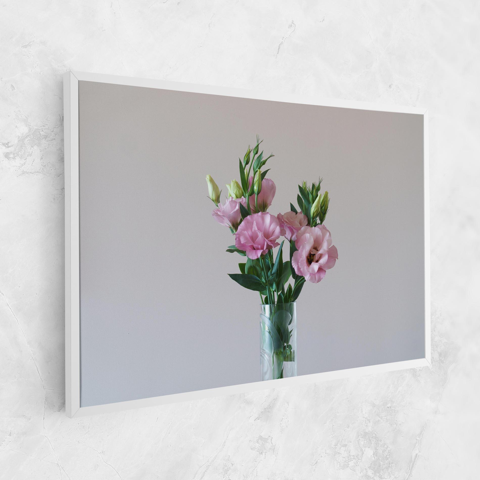 Картина на платно Pretty Pink Flower Vase mockup 1
