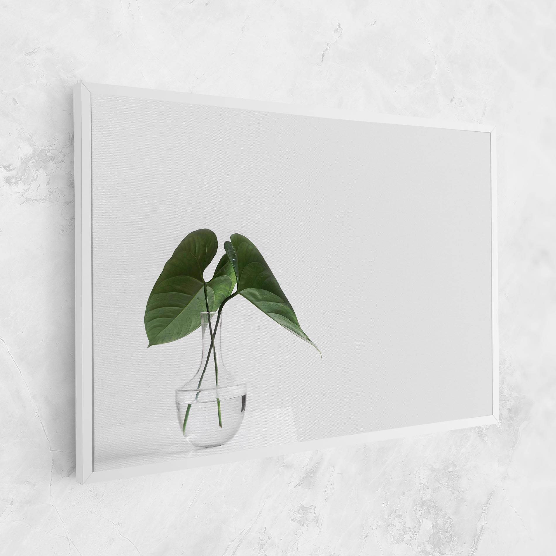 White Table Vase mockup 1