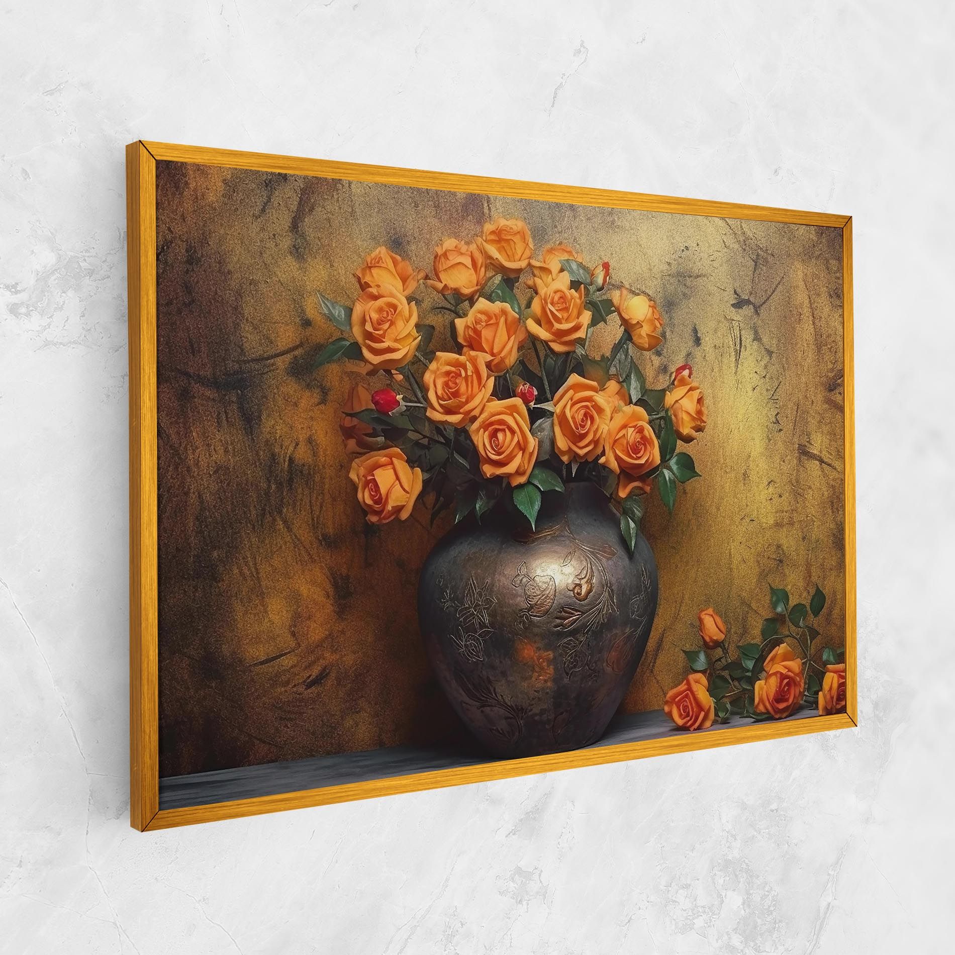 Orange Vintage Vase mockup 1