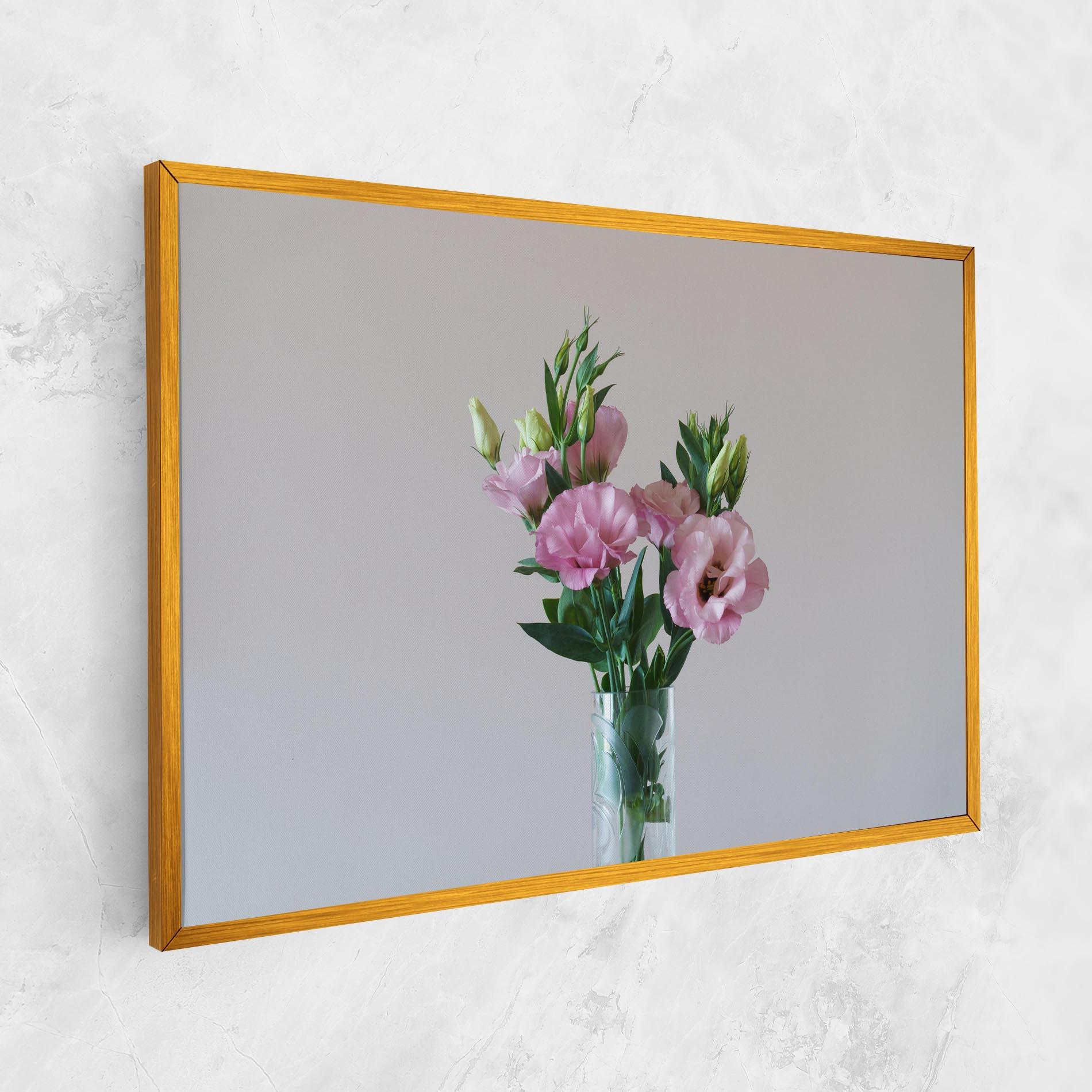 Картина на платно Pretty Pink Flower Vase mockup 1