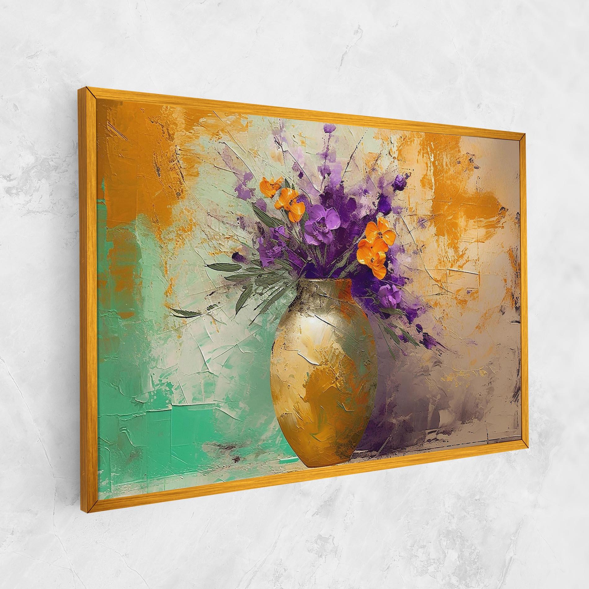 Картина на платно Purple Orange Plant Vase mockup 1