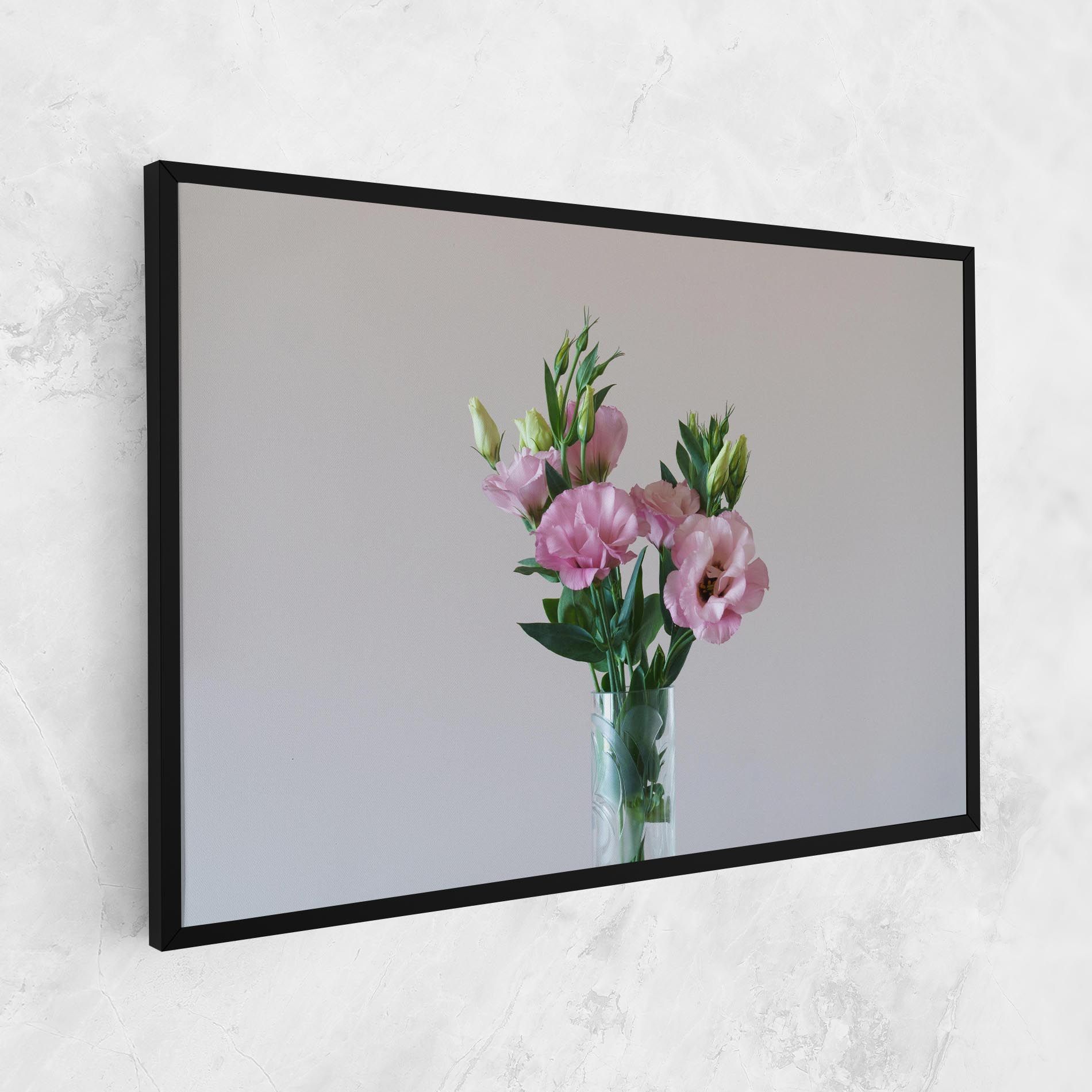 Pretty Pink Flower Vase mockup 1