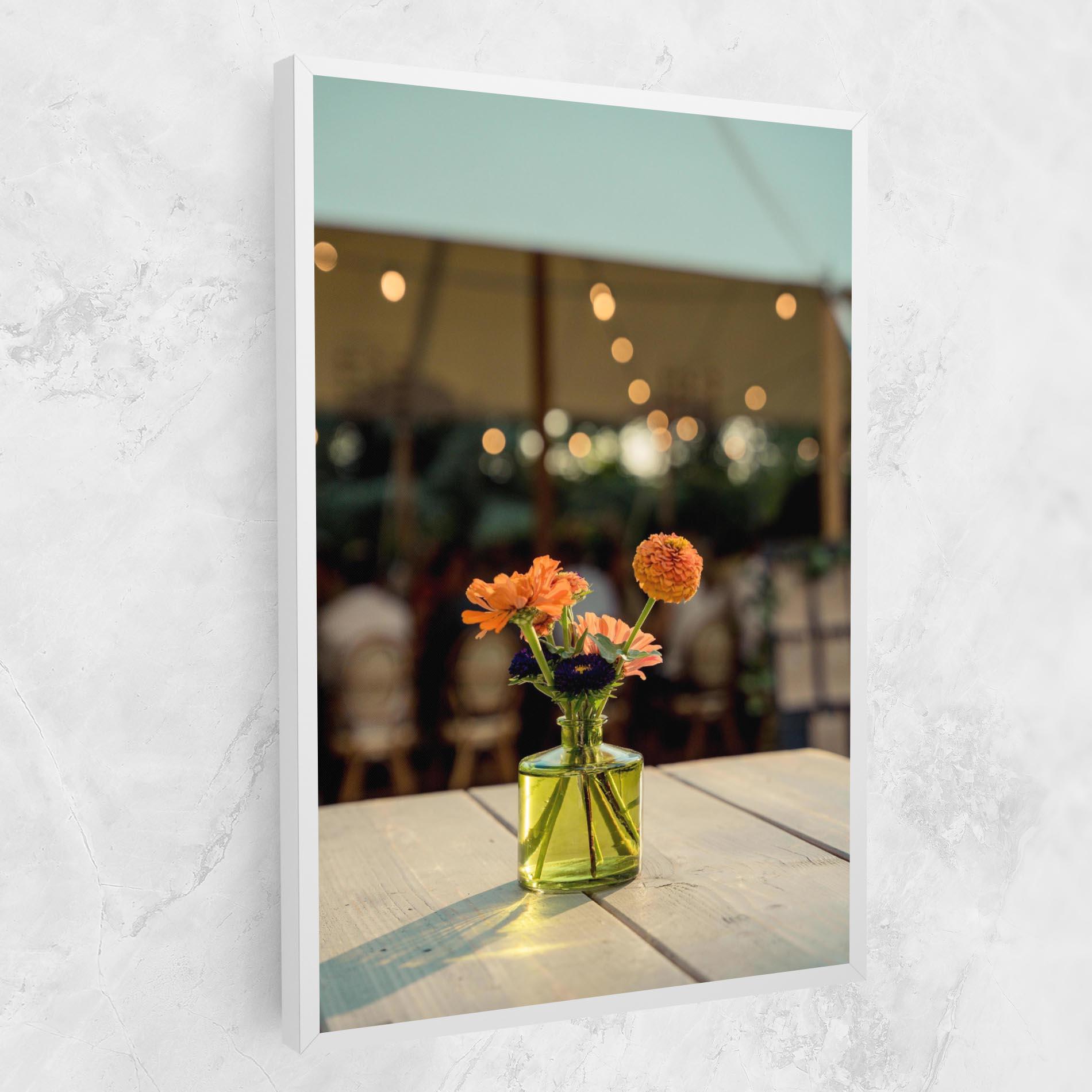 Картина на платно Orange Flowers Vase mockup 1