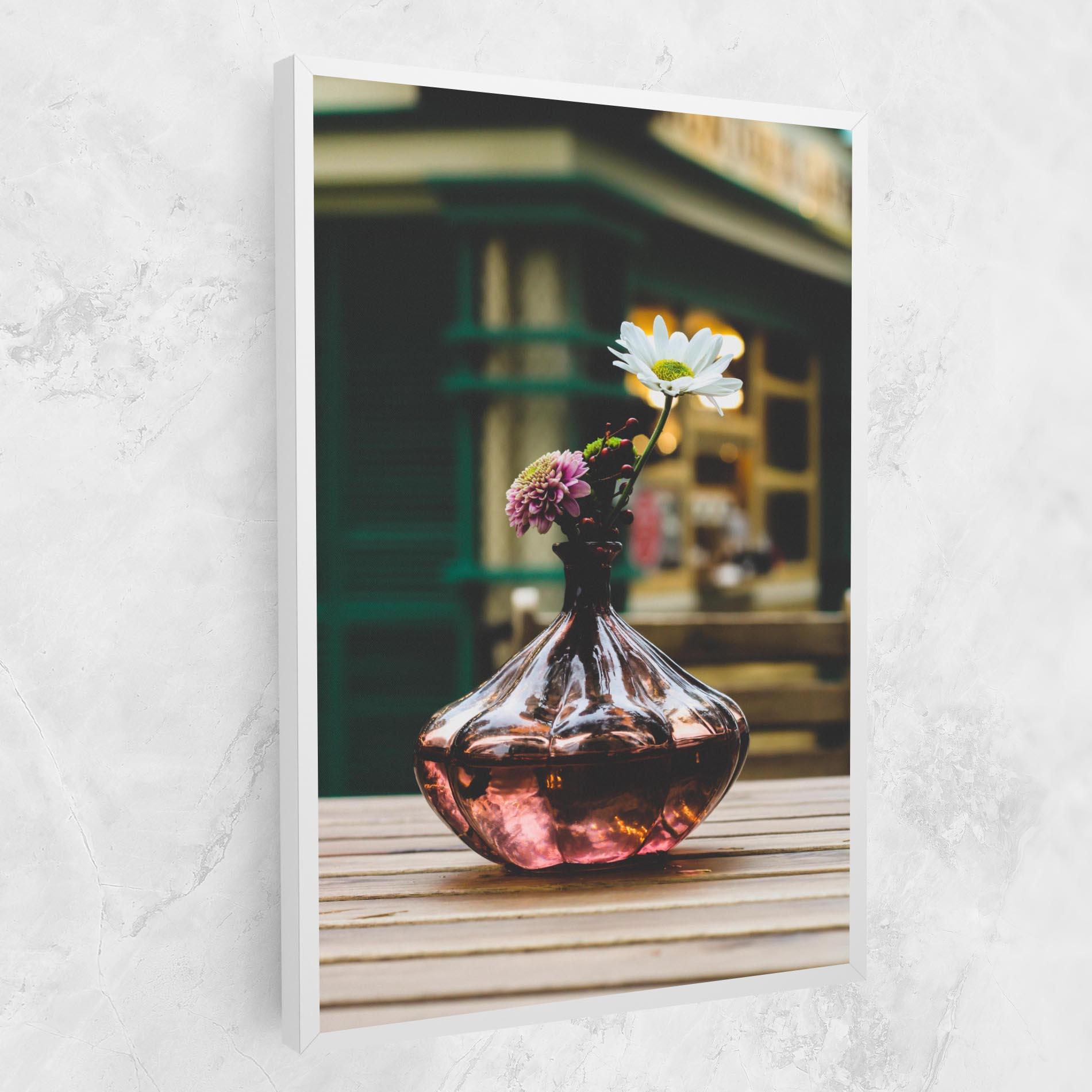 Картина на платно Pink Vase Flower mockup 1
