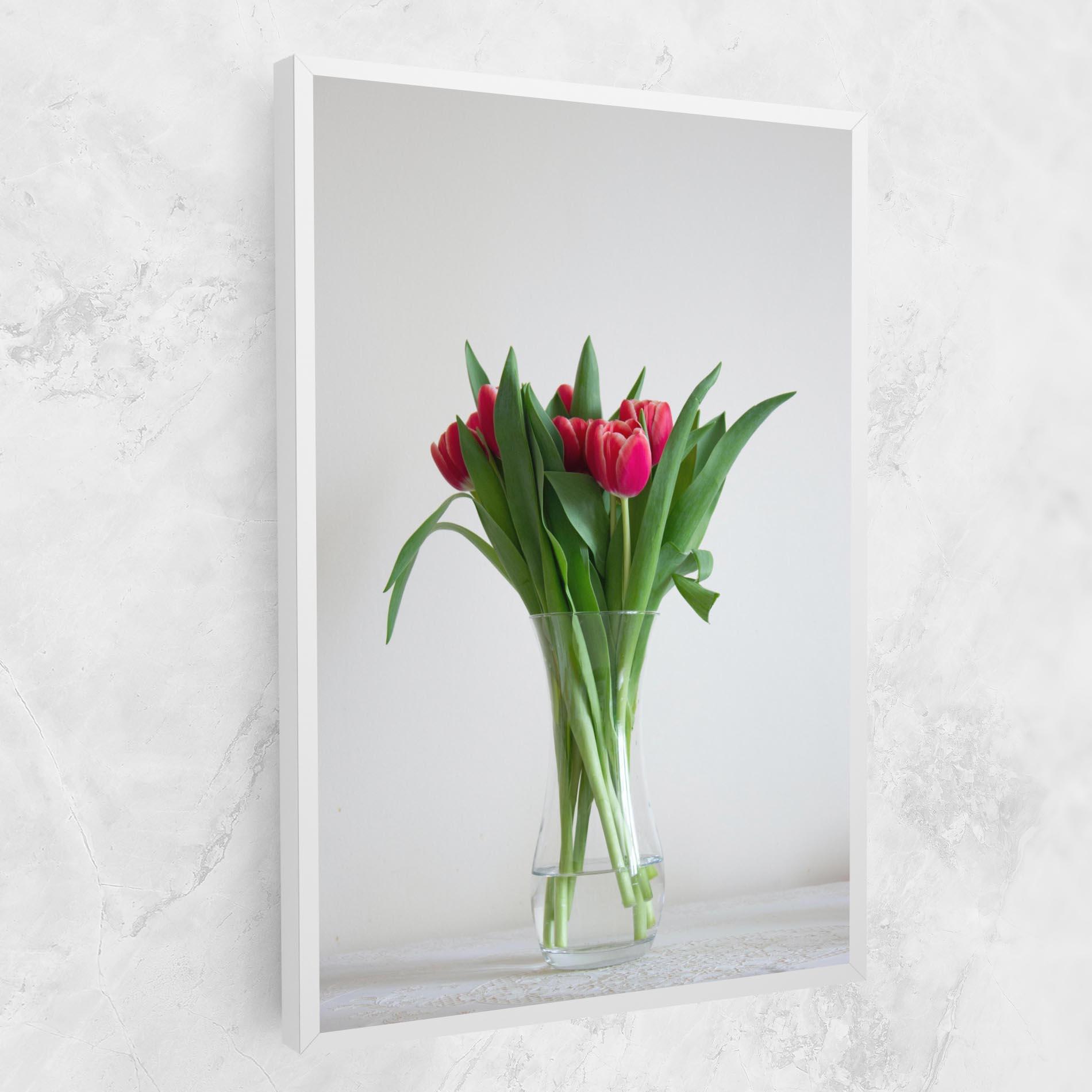 Картина на платно Pretty Tulips Vase mockup 1