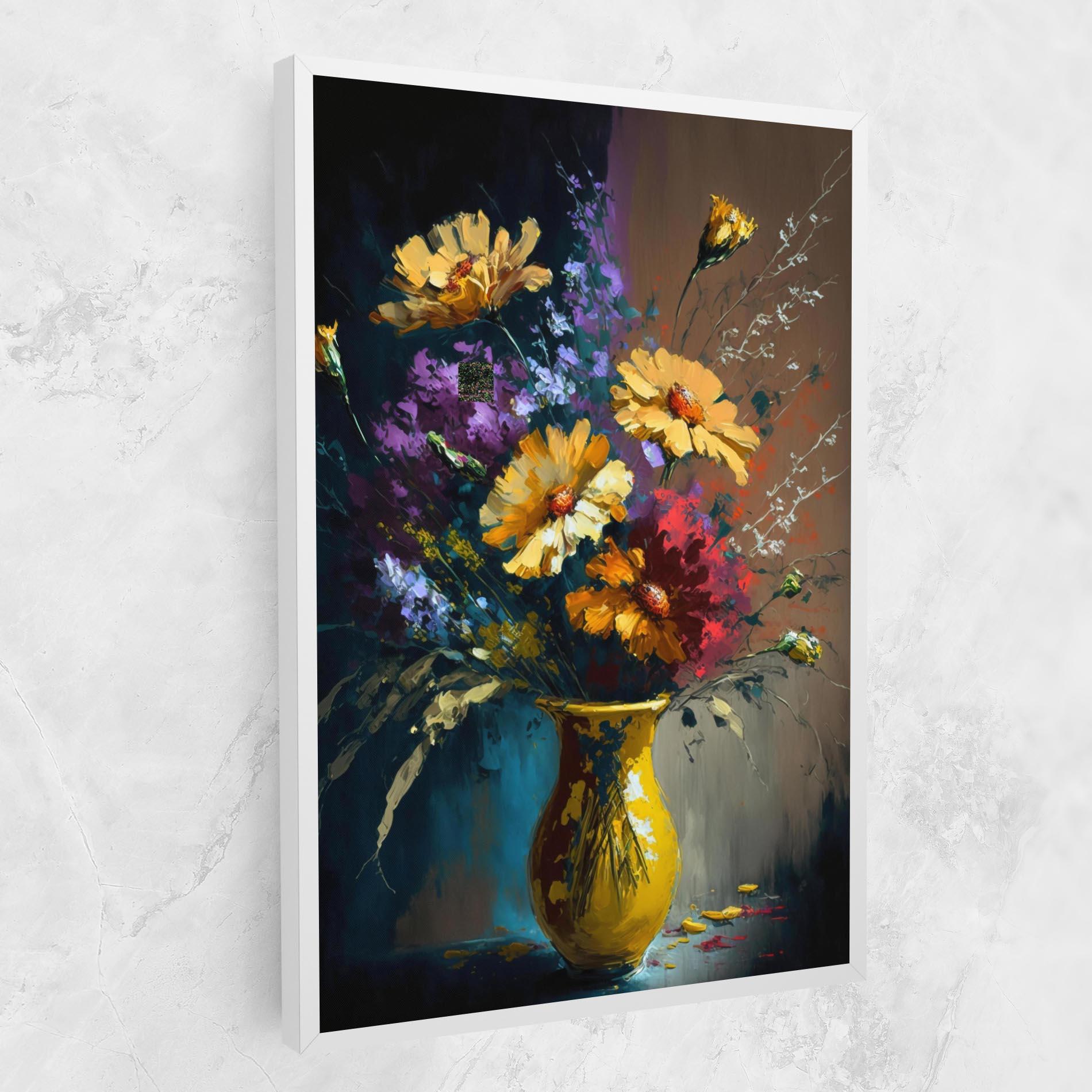 Картина на платно Yellow Art Vase mockup 1