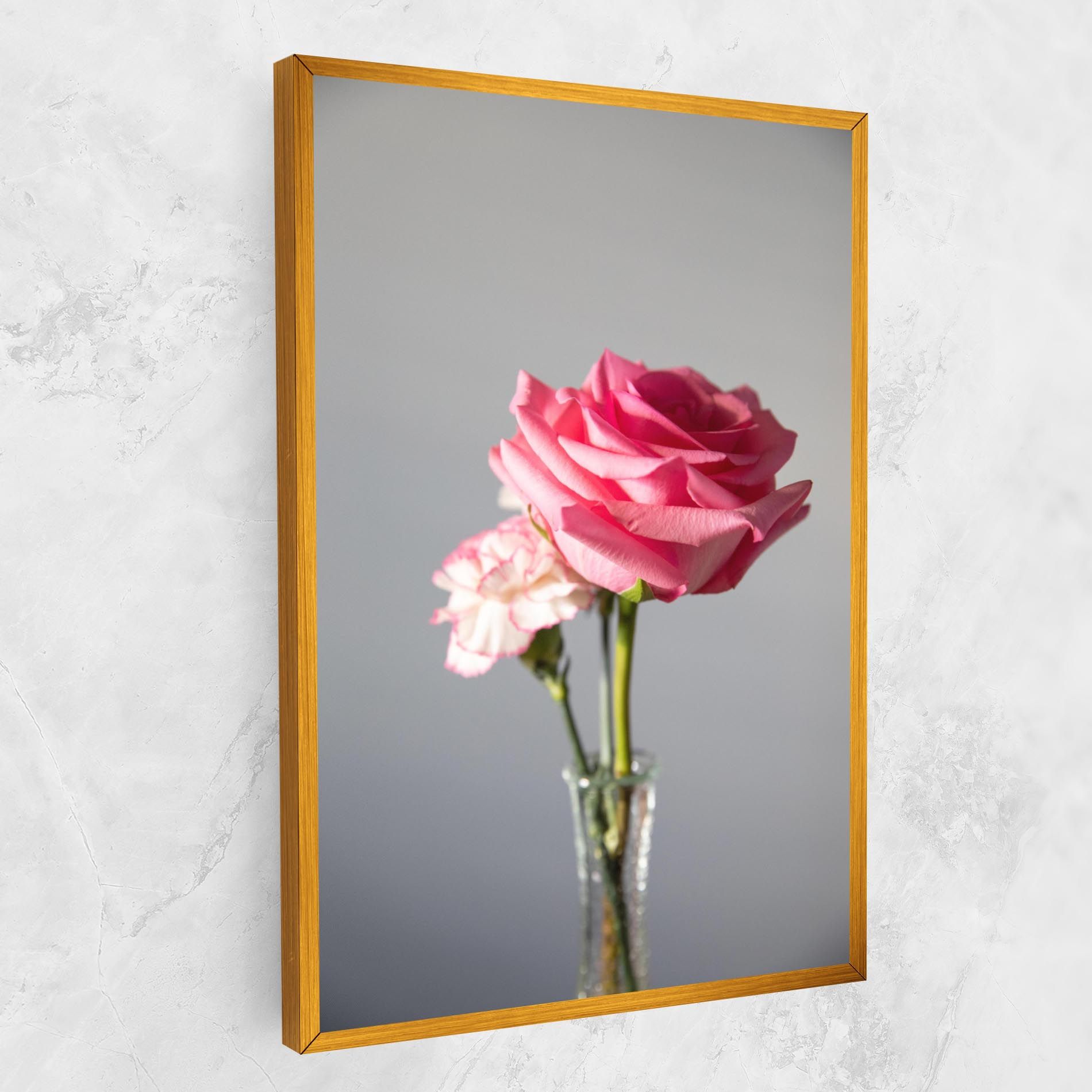 Big Pink Rose Vase mockup 1