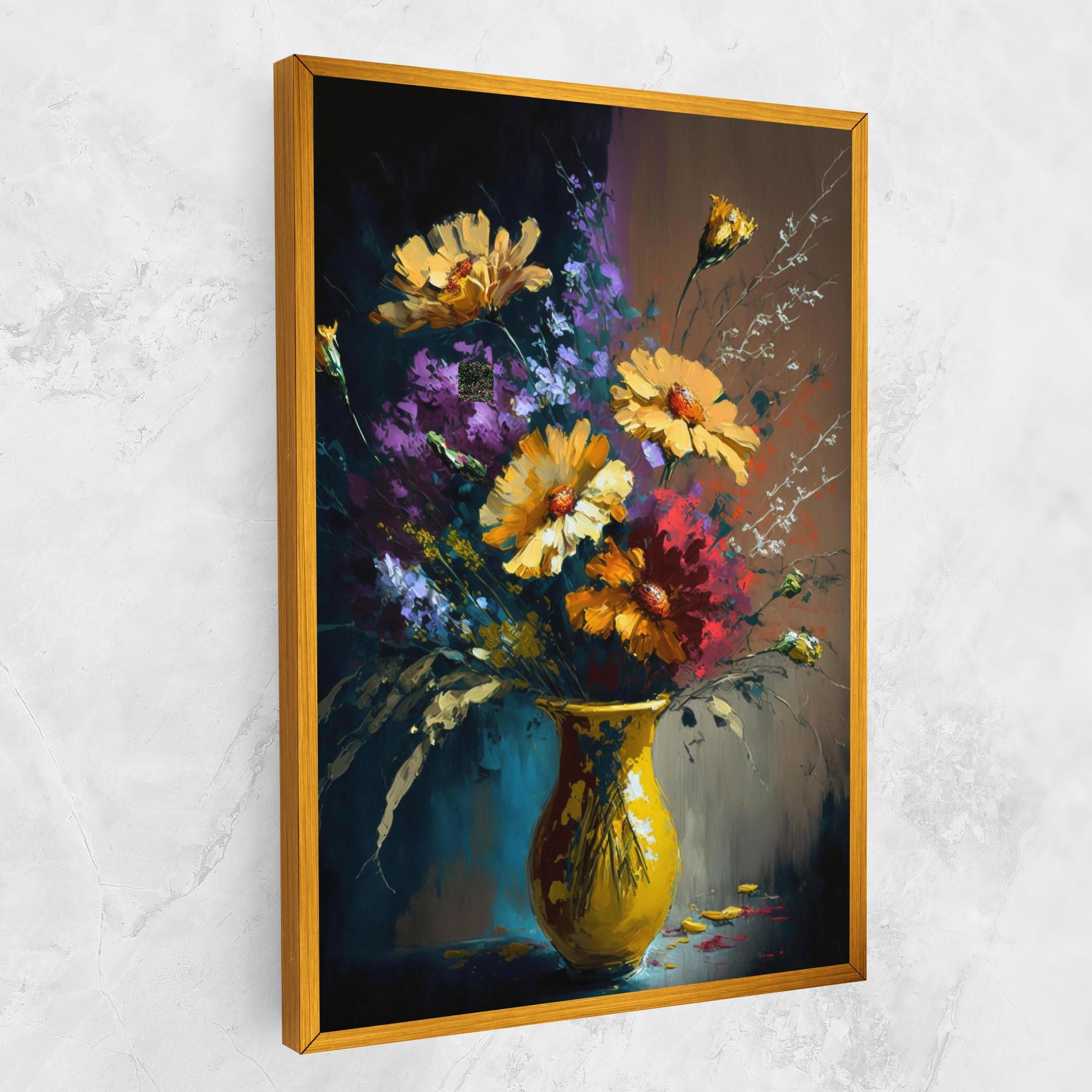 Картина на платно Yellow Art Vase mockup 1