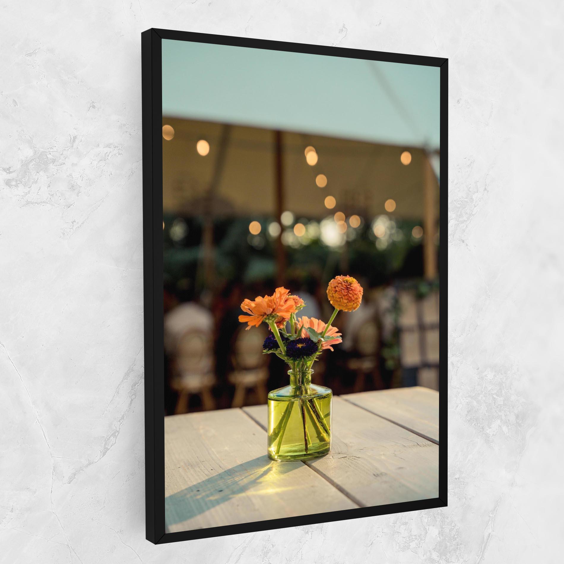 Картина на платно Orange Flowers Vase mockup 1