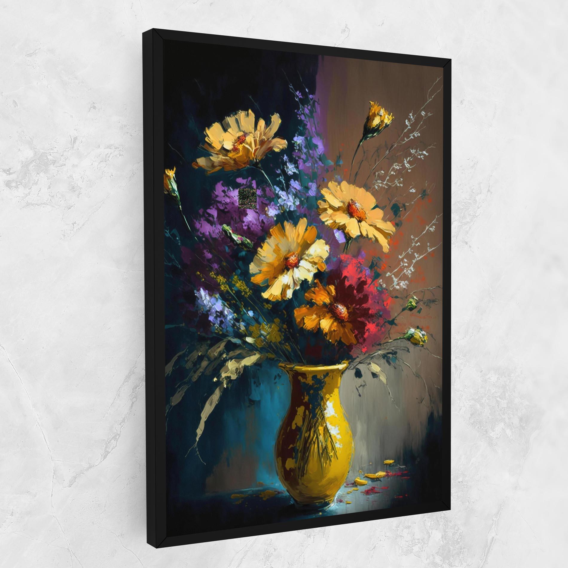 Картина на платно Yellow Art Vase mockup 1