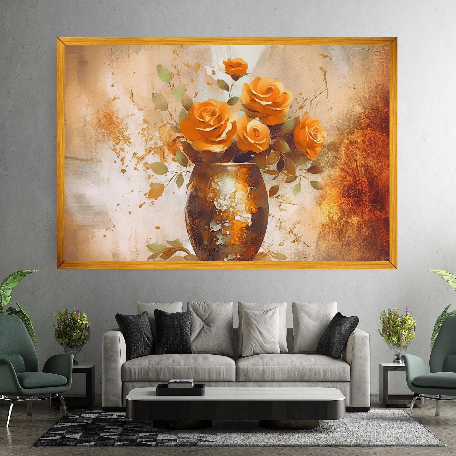 Картина на платно Brown Vase Art mockup 7
