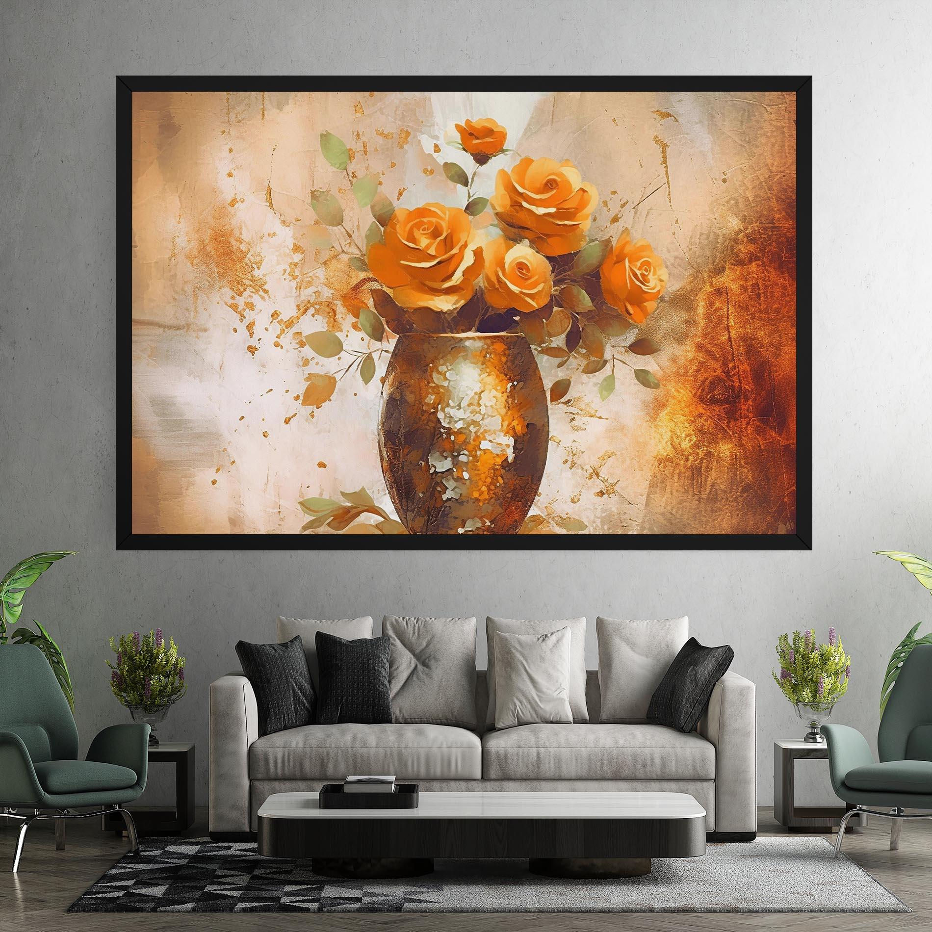 Картина на платно Brown Vase Art mockup 7